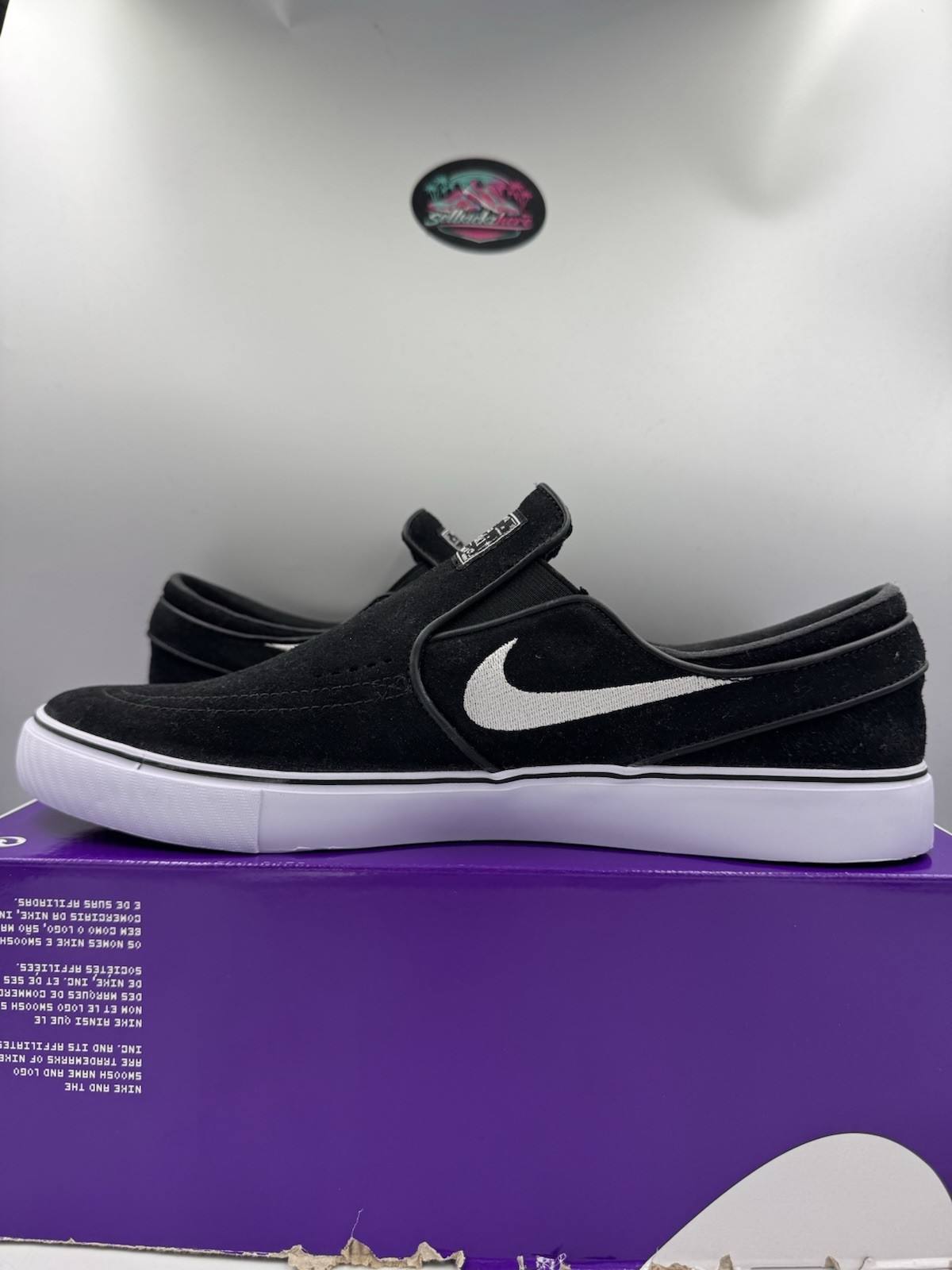 Nike SB Zoom Janoski+ Slip Black White FN5893-001 Size 8.5