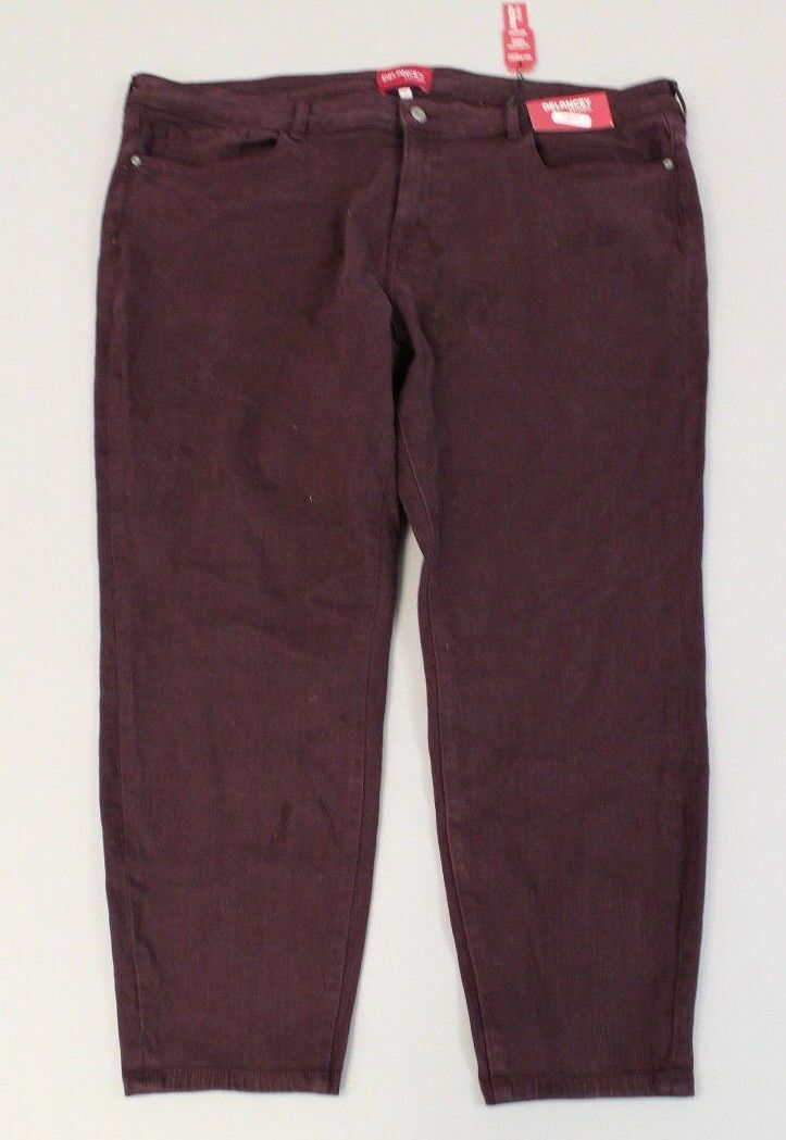 Delancey Studio Women’s Basic Kingsland Skinny Jeans JL3 Deep Plum Size 24