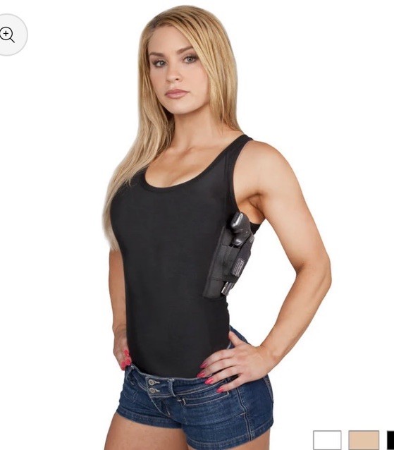 Undertech Under Cover Black Concealed Carry Tank Top