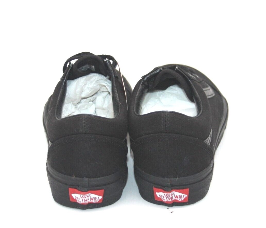 VANS Old Skool Black/ Black Shoes CANVAS SKATEBOARDING SHOE UNISEX ADULT SHOE