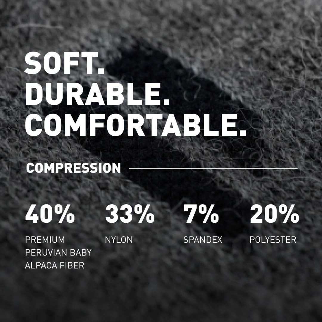Alpaca Compression Socks for Men and Women, Moisture Wicking Alpaca Wool Sock…