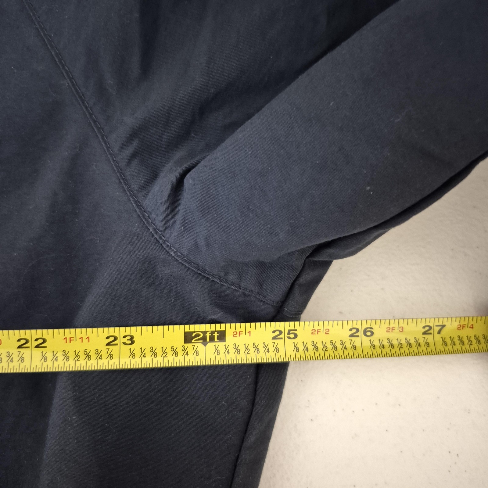 Nautica Jacket Mens Large Navy Sailing Bomber Zip Snap Mock Neck w/Hood Lined