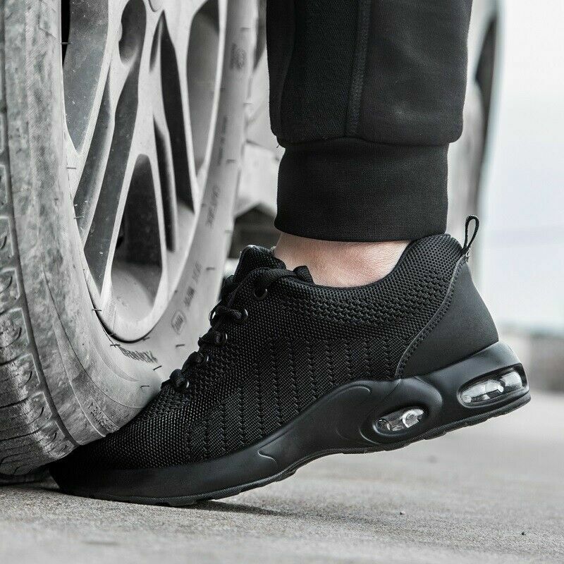 Mens Work Boots Safety Shoes Steel Toe shoes Sneakers Lightweight size 9 10 12