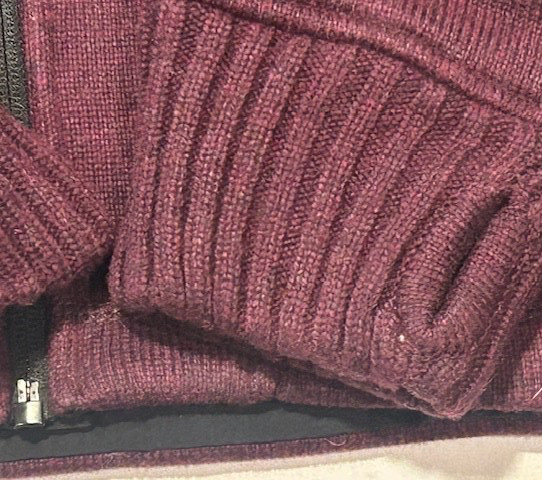BENCH Men’s Full Zip Wool Blend Heavy Jacket Zipped Pockets Burgandy NWT Size M
