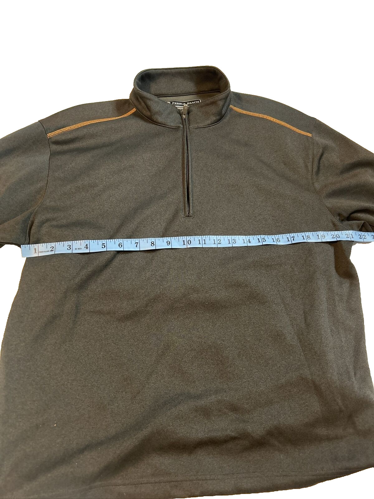 Pebble Beach Performance Jacket Charcoal Gray Orange Accents Medium