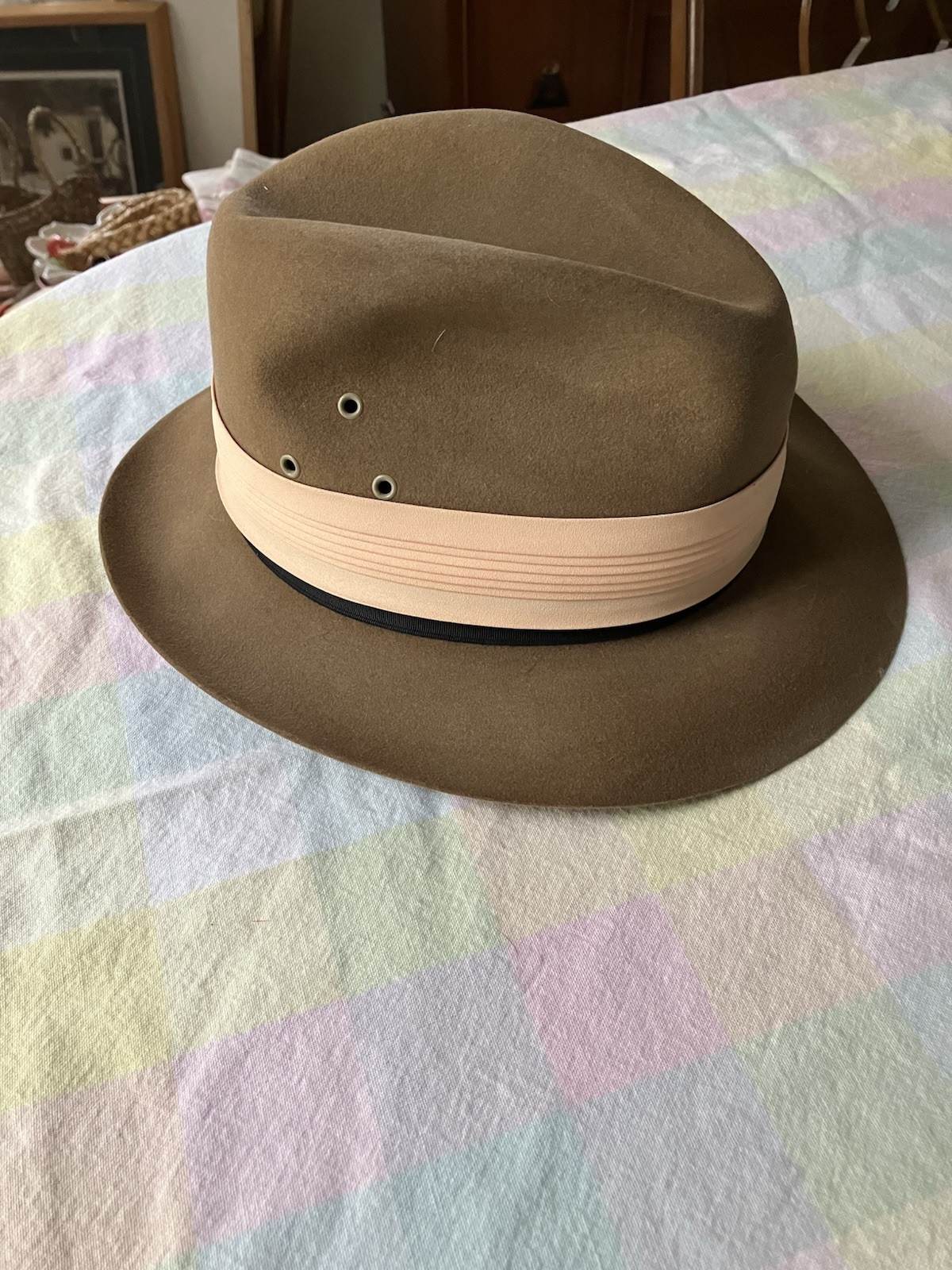 Men’s Tan Hat The Safari Collection By Stetson Size 58 7 1/4
