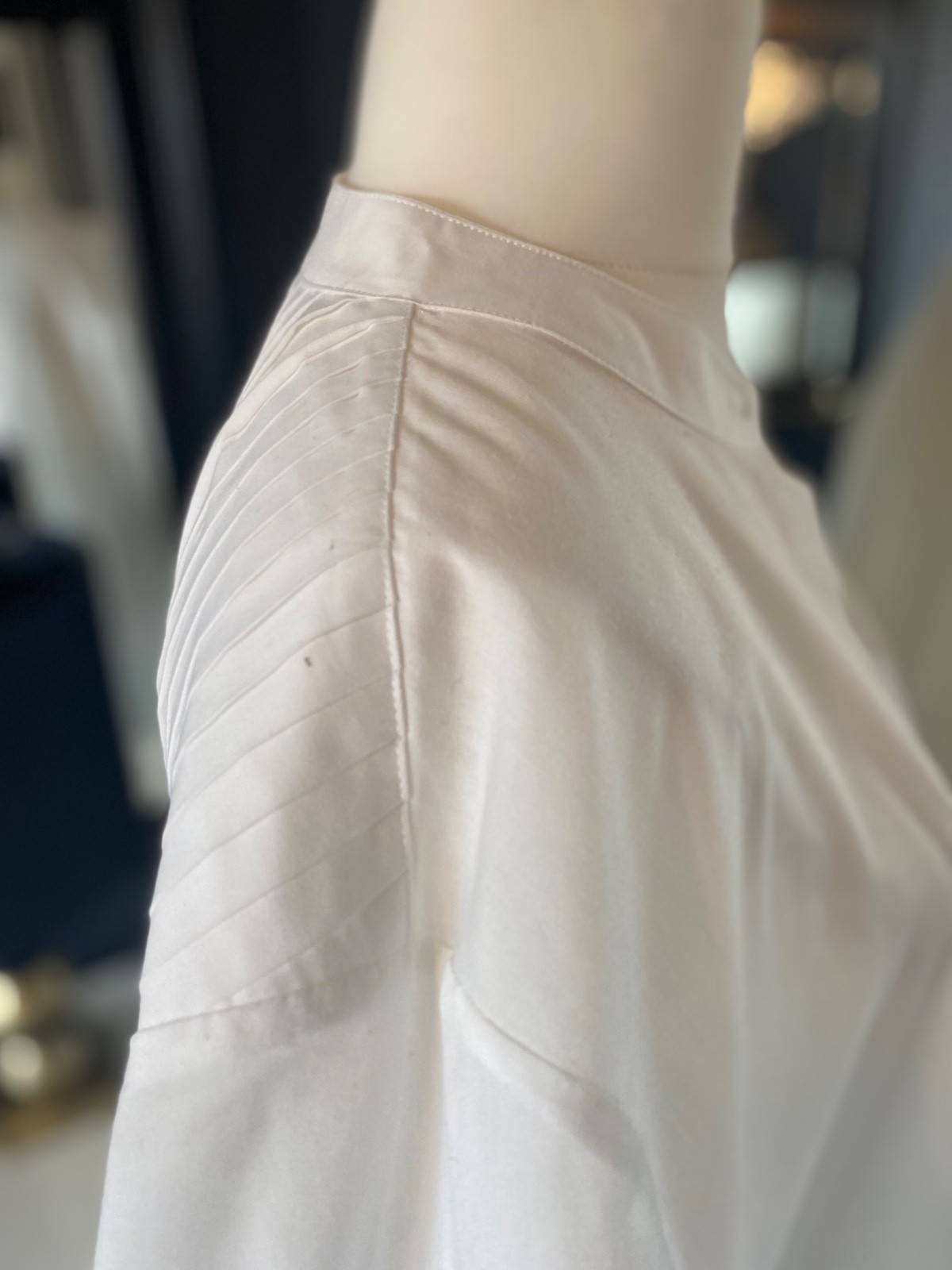 AllSaints Percy high low pleated shirt UK 14 bnwot see description RRP: £139