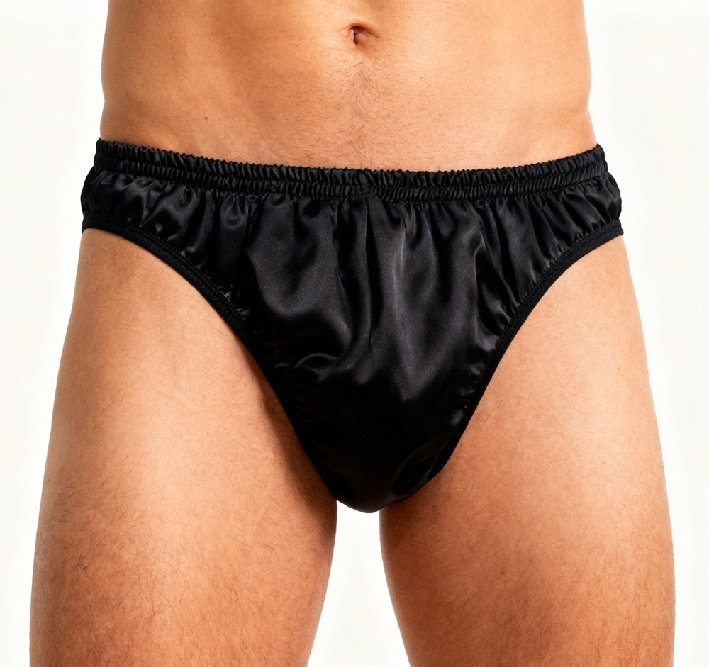 3 Pack Men’s 100% Silk Briefs – Comfort Daily Wear Underwear Sizes S-4XL