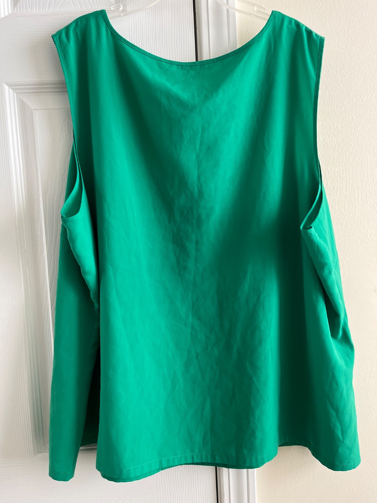 calvin klein green sleeveless blouse size 3x