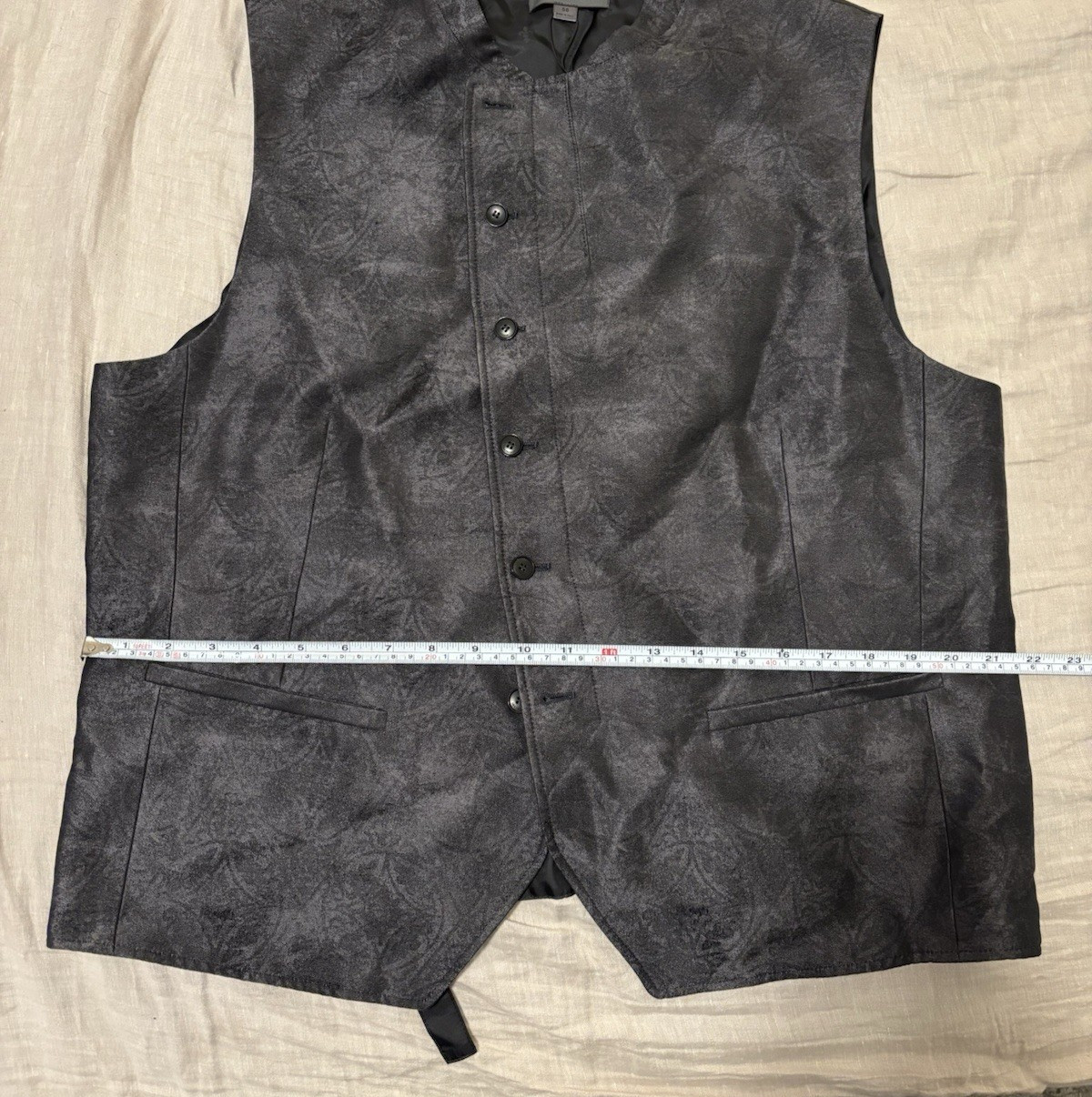 $698 NWT John Varvatos Vest 56 Men’s Beacon XL 46 US Suit Button Down Italy Made