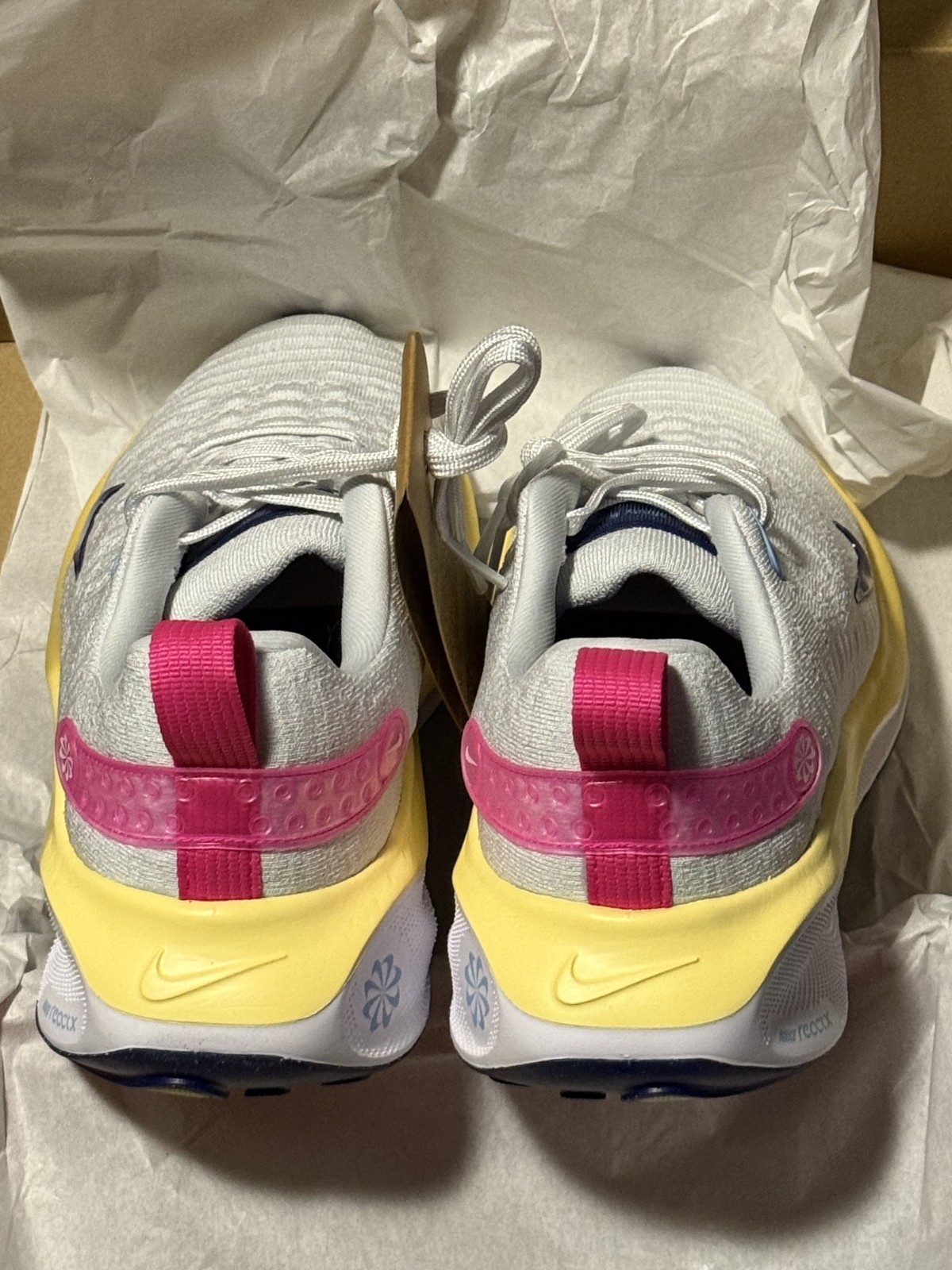 Nike Women’s ReactX Infinity Run 4 Running Shoes Photon Dust Royal Pink SZ 10 US
