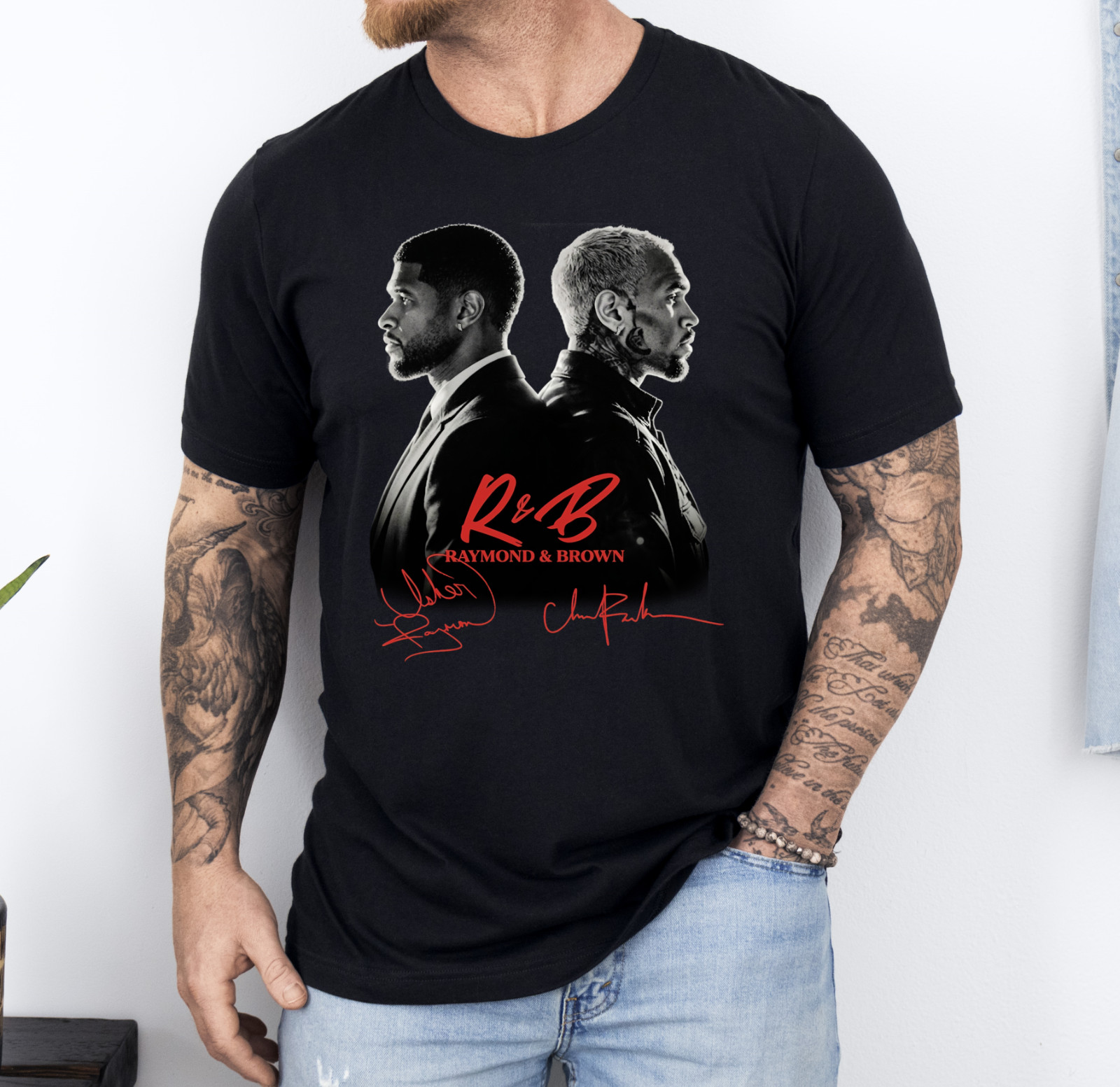 Raymond Brown R&B Tour Comfort Colors Shirt, Chris Brown Usher Tour Graphic tee