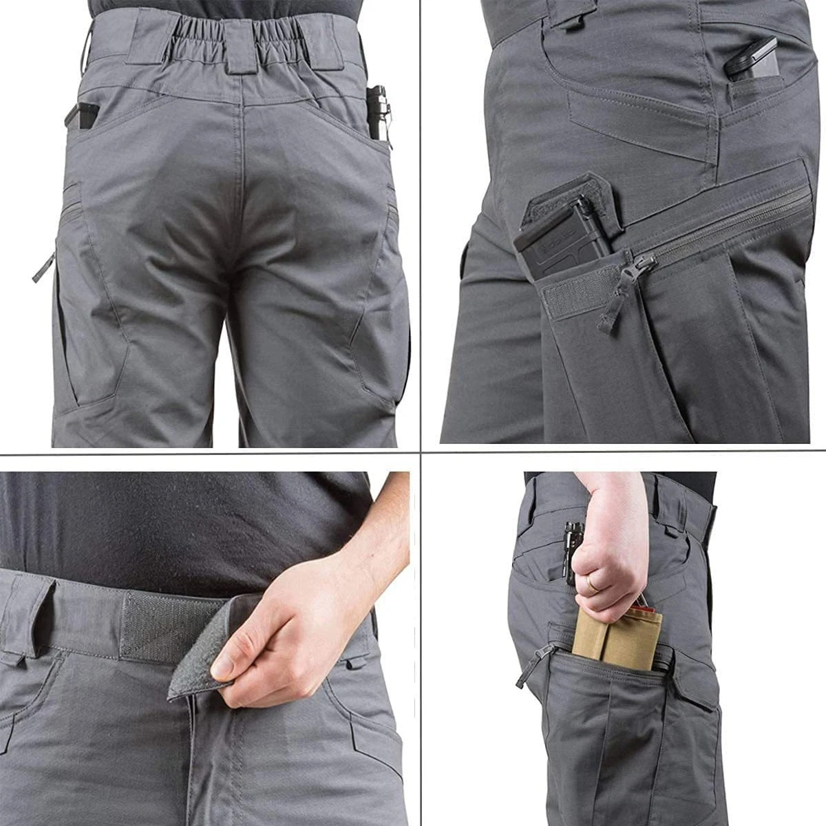 Mens Tactical Shorts Cargo Shorts Outdoor Waterproof Hiking Fishing Track Shorts