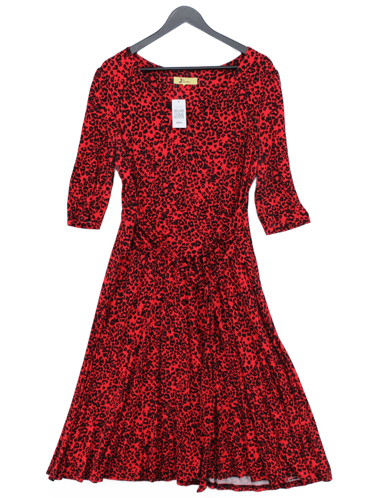 Jolie Moi A-Line Midi Dress UK10 in Red