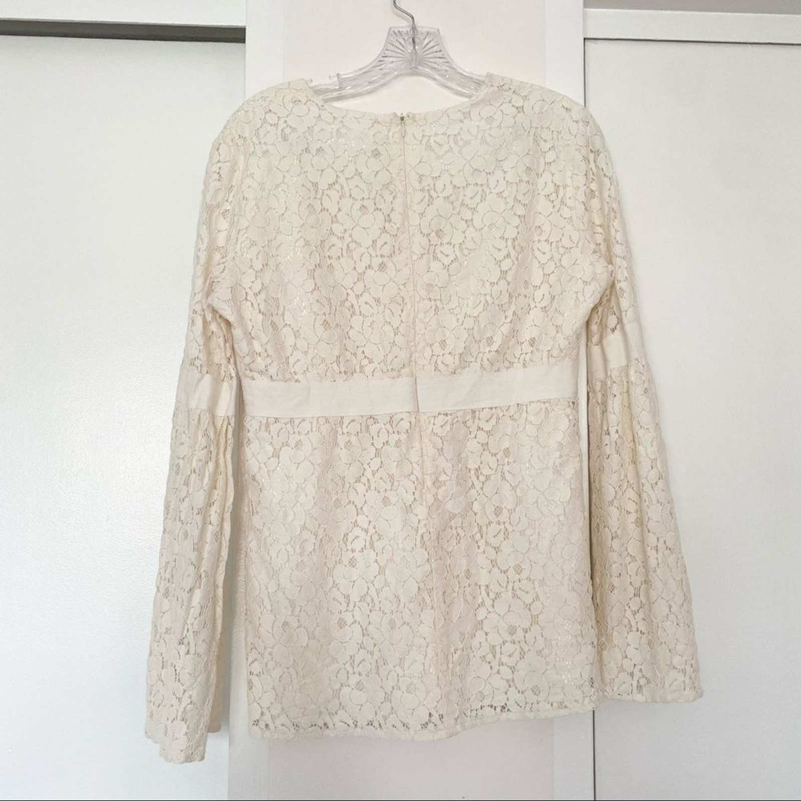 MICHAEL KORS | long sleeve lace blouse