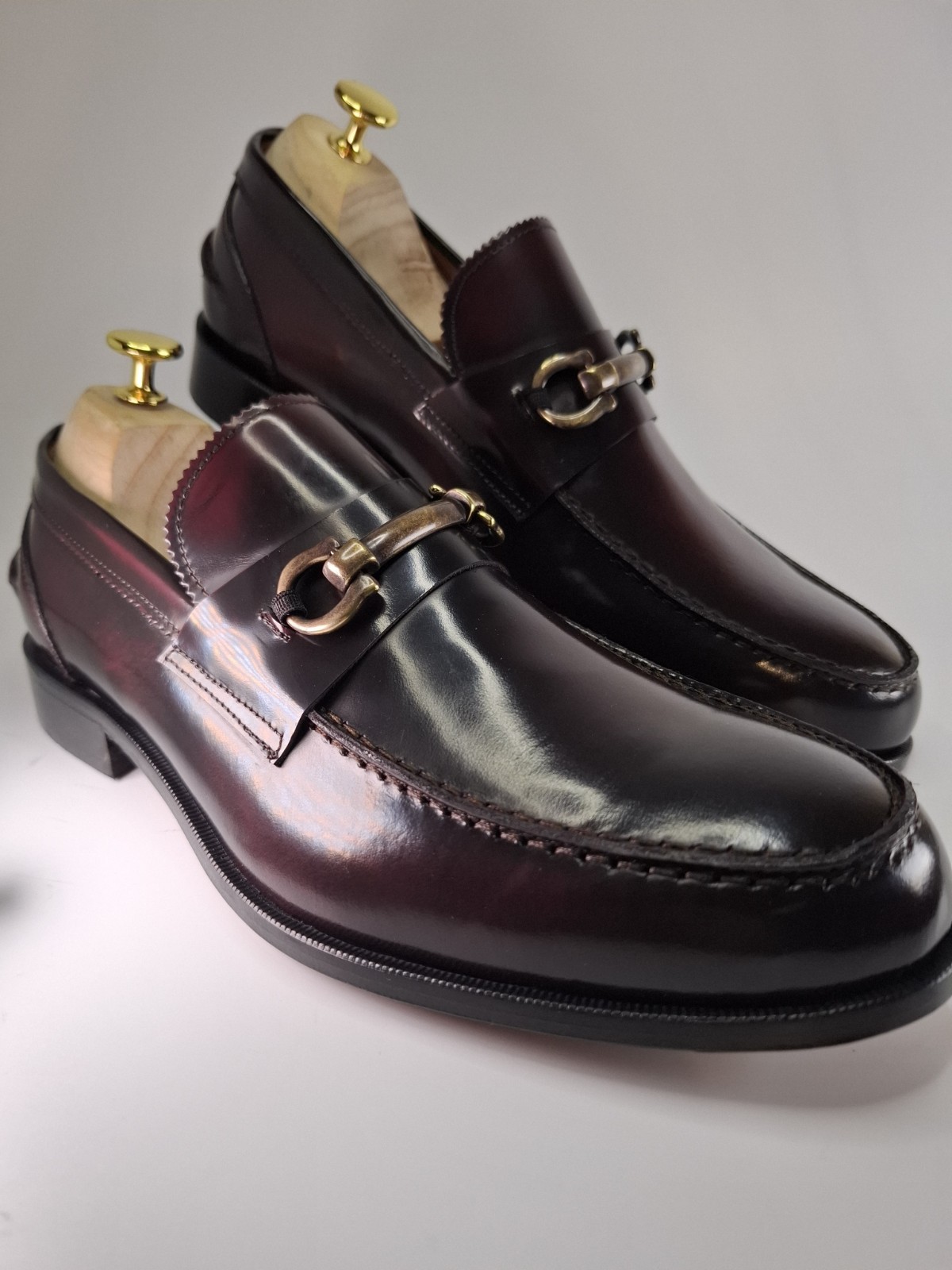 👞 Men’s Vai Now Strap Bordeaux Elegant Shoes – Made in Italy – 40/41/42/43/44