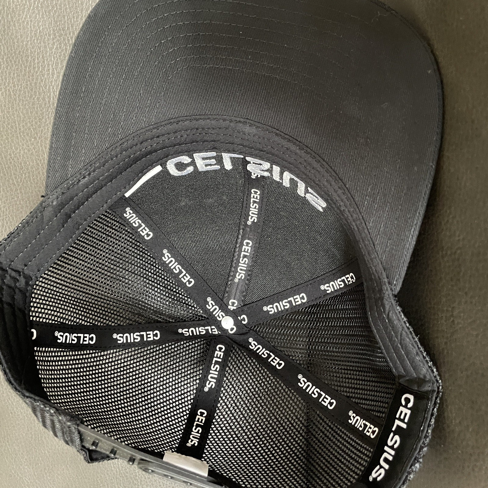 Celsius Trucker Hat Cap Black Men’s OSFM Snapback NEW