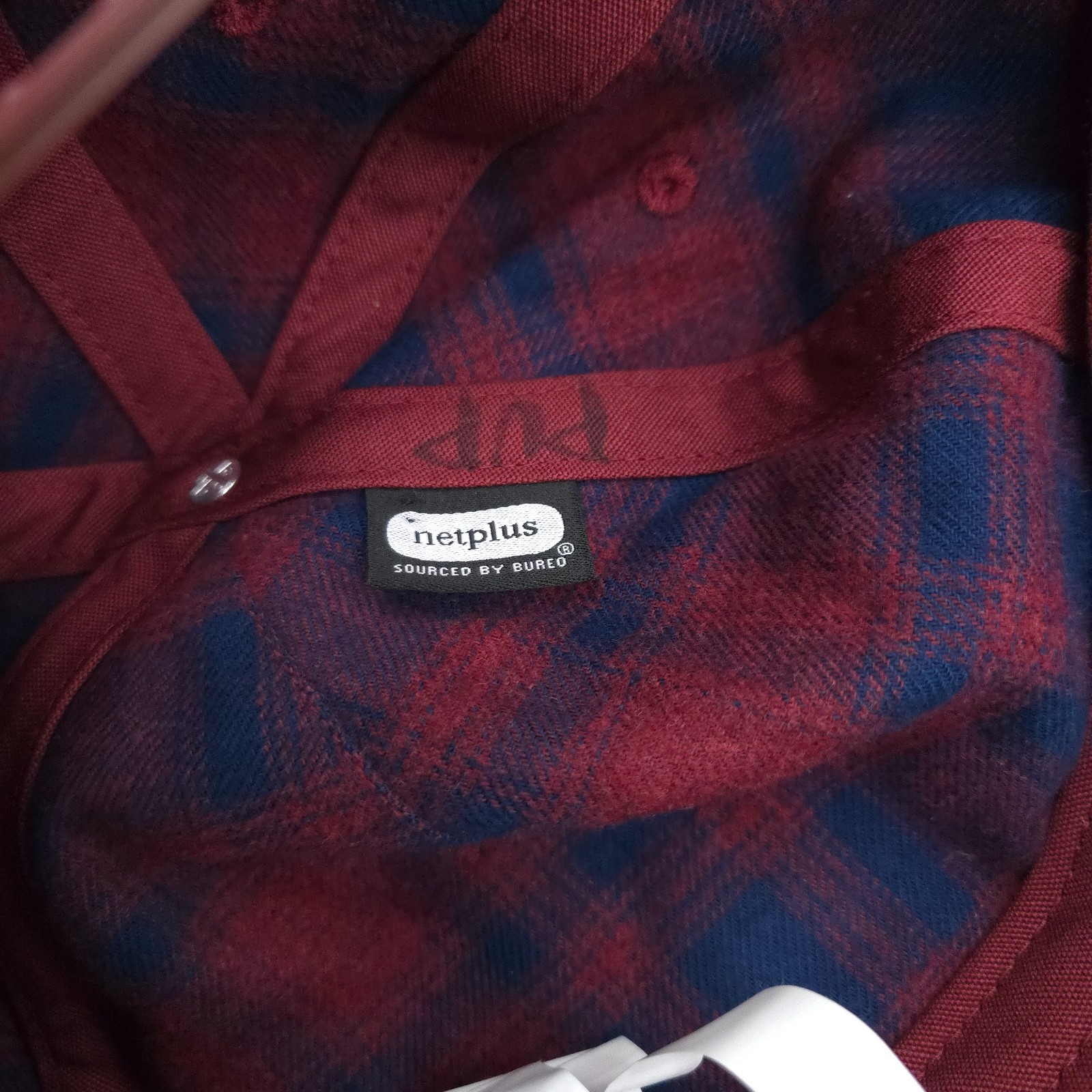 PATAGONIA RANGE FLANNEL HAT -NAVY BLUE BURGUNDY SOFT- CAP UNISEX ADJUSTABLE -NEW