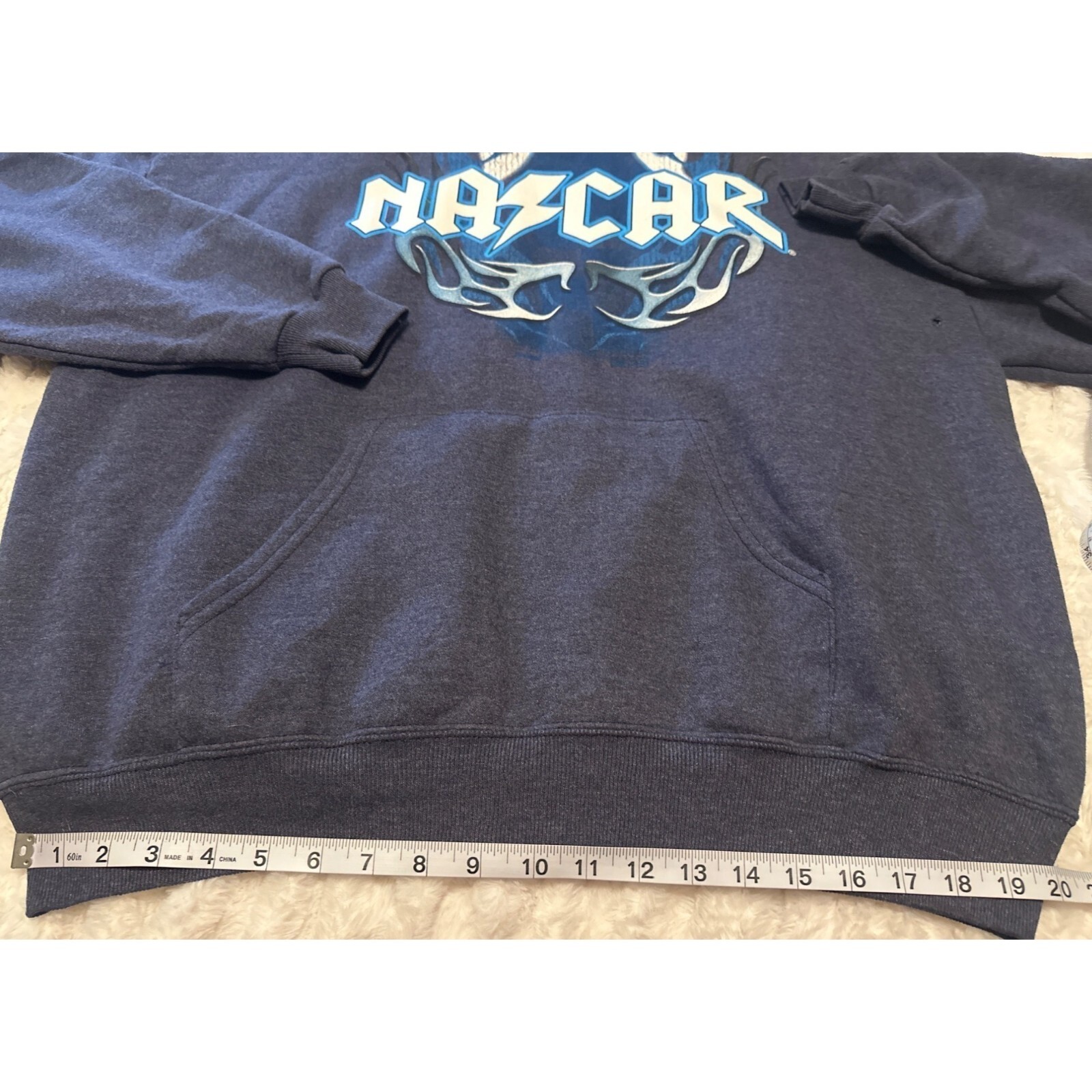 Jerzees NASCAR Sweatshirt Hoodie Cotton Polyester Blend Adult Size XL (READ)