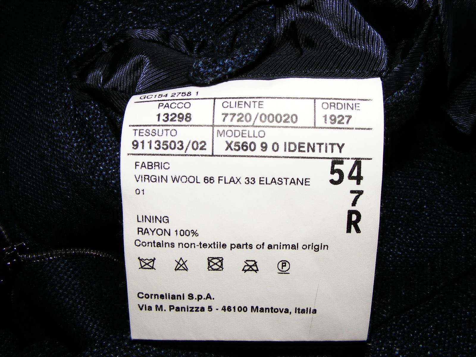 MEN 44R TAILORED SLIM FIT CORNELIANI ID ITALY IDENTITY ZIP BIB SPORTCOAT JACKET