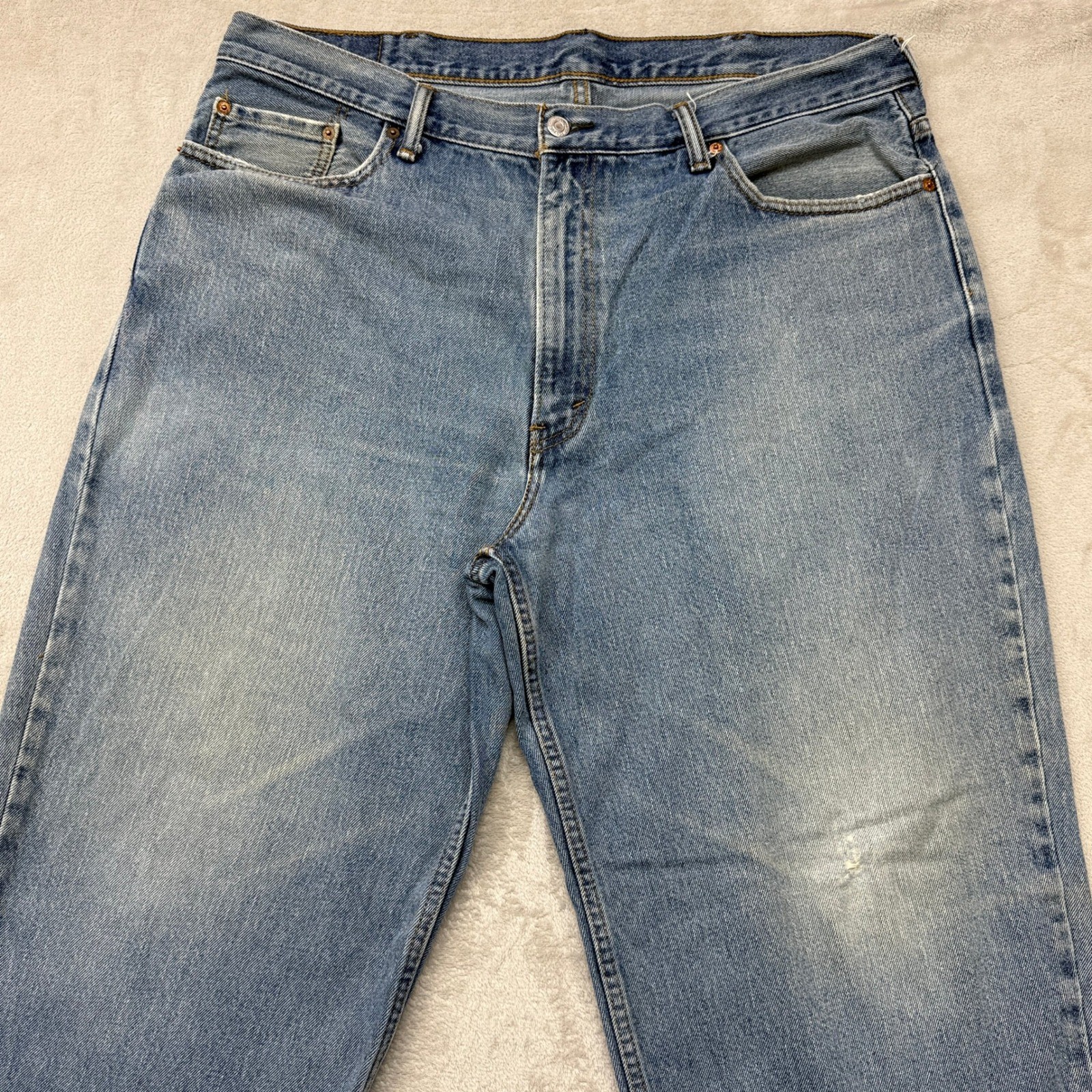 Levis 560 Comfort Fit Jeans Mens 40×32 Blue Loose Baggy Tapered Denim Streetwear