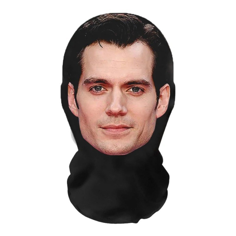 3D Celebrity Face Mask Funny Full Head Balaclava Cosplay Halloween Party Props