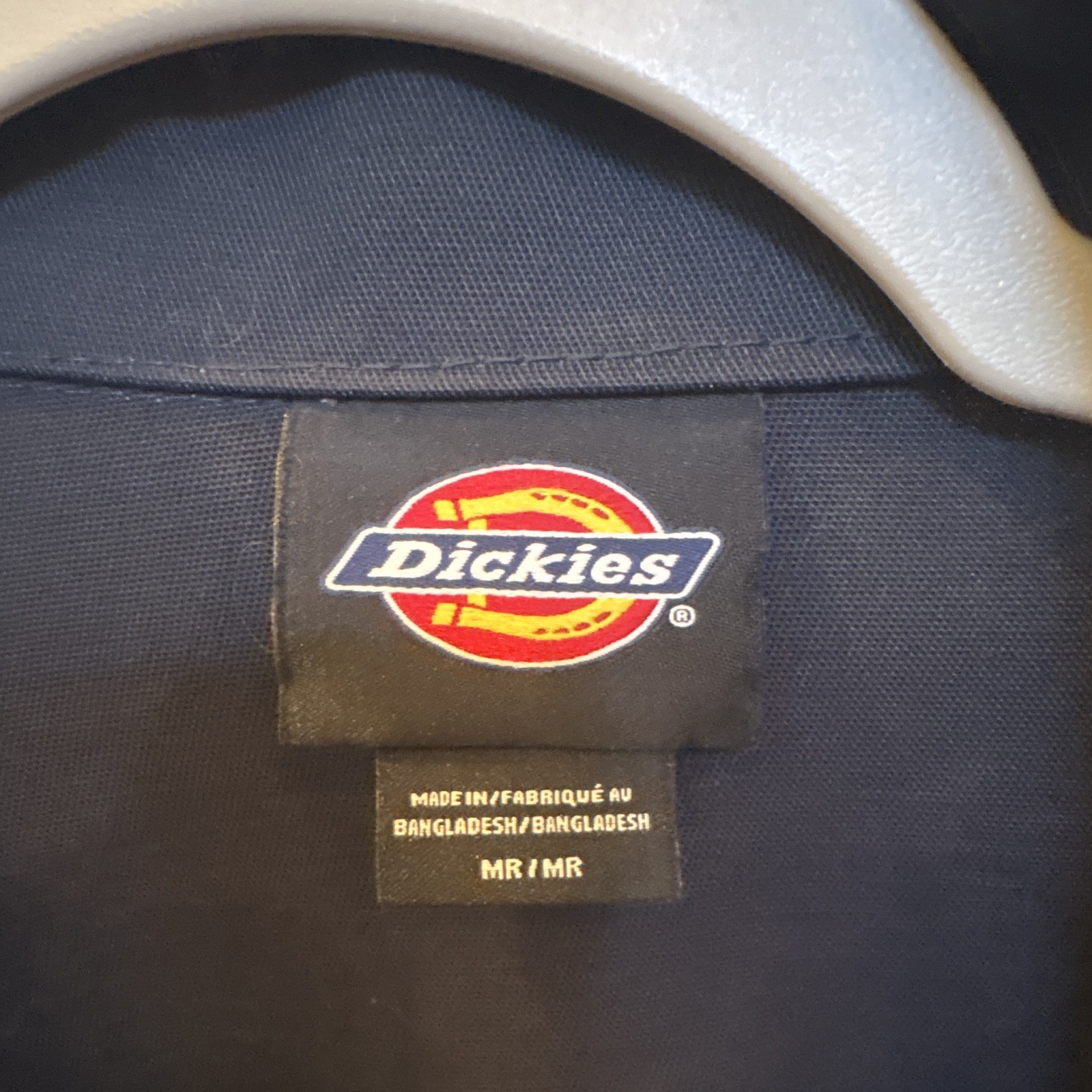 Dickies Men’s Black Full-Zip Work Jacket Size M Regular Fit Point Collar