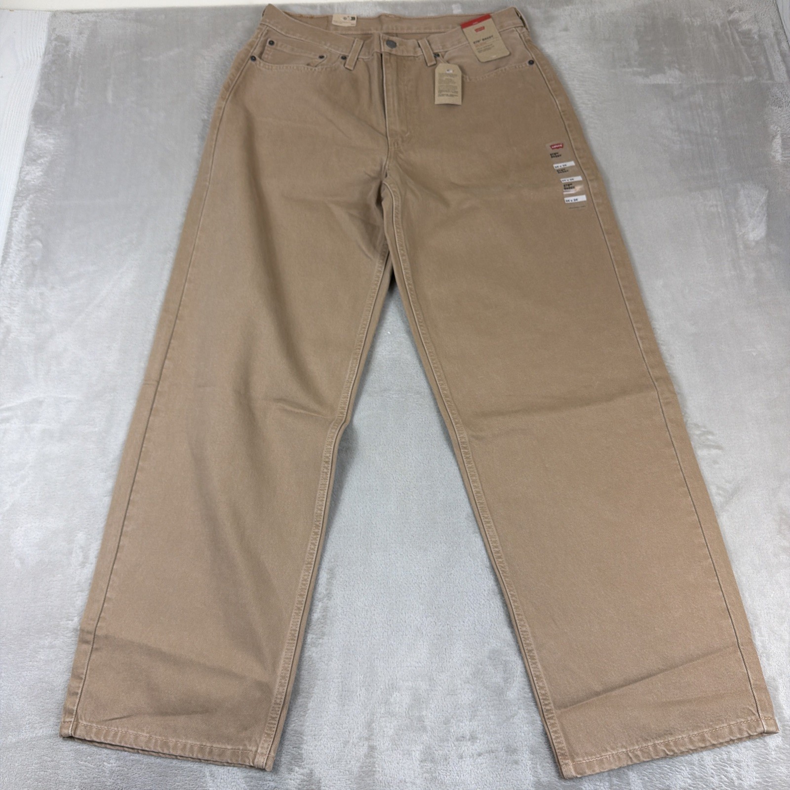 Levi’s 578 Baggy Denim Jeans Men’s Size 34×34 Tan/Khaki Cotton