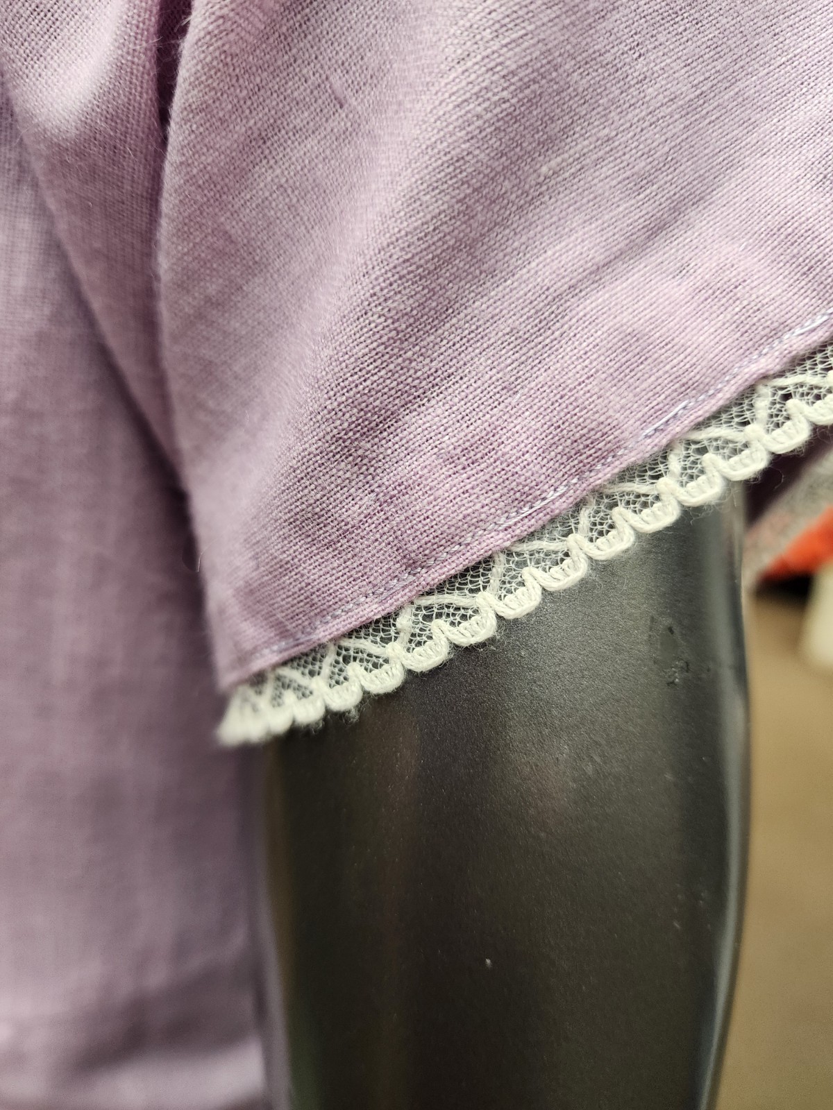 Lavender & White Cotton Day Dress Vintage Rockabilly Pin up Vintage 1940’s