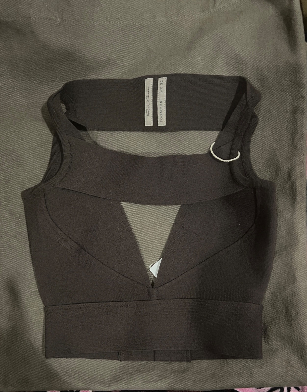 rick owens ss22 fogachine sling bra | XS | new with tags (RRP€720)
