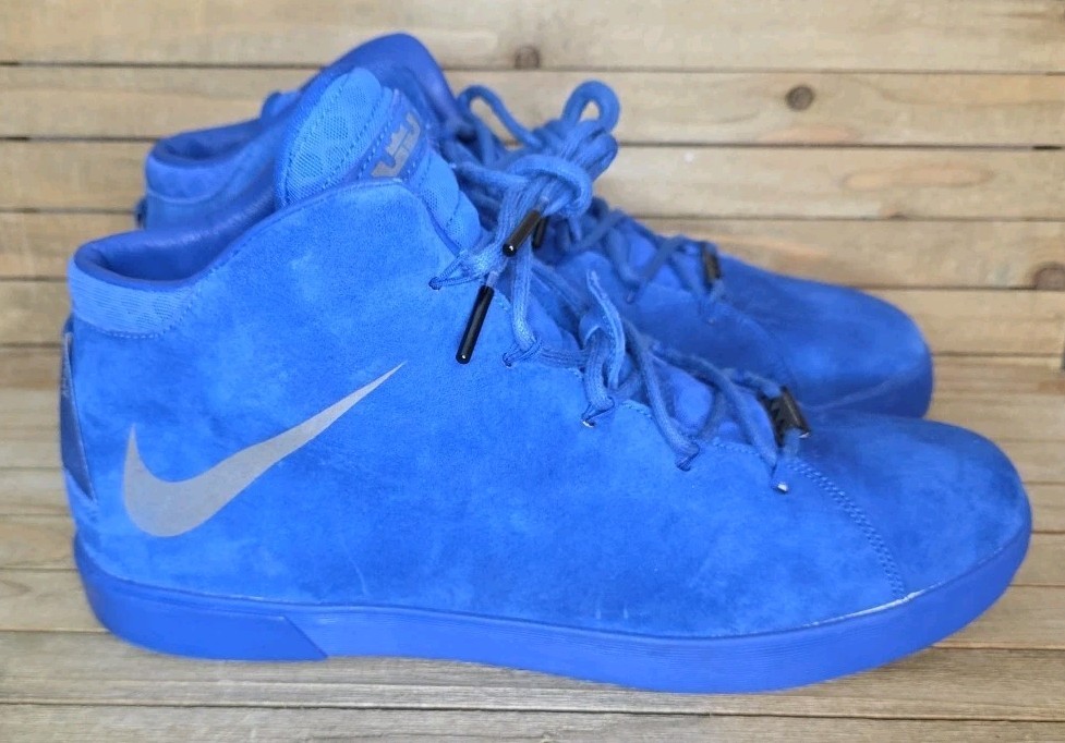 Nike LeBron XII 12 NSW Lifestyle QS Game Royal Suade 716417-400 James Sz 13 Shoe