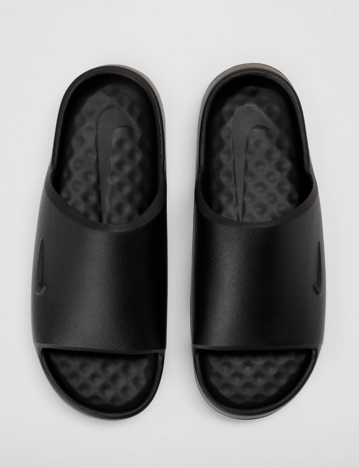 Nike Women’s Calm 2.0 Slides – Black/Black/Black – 9