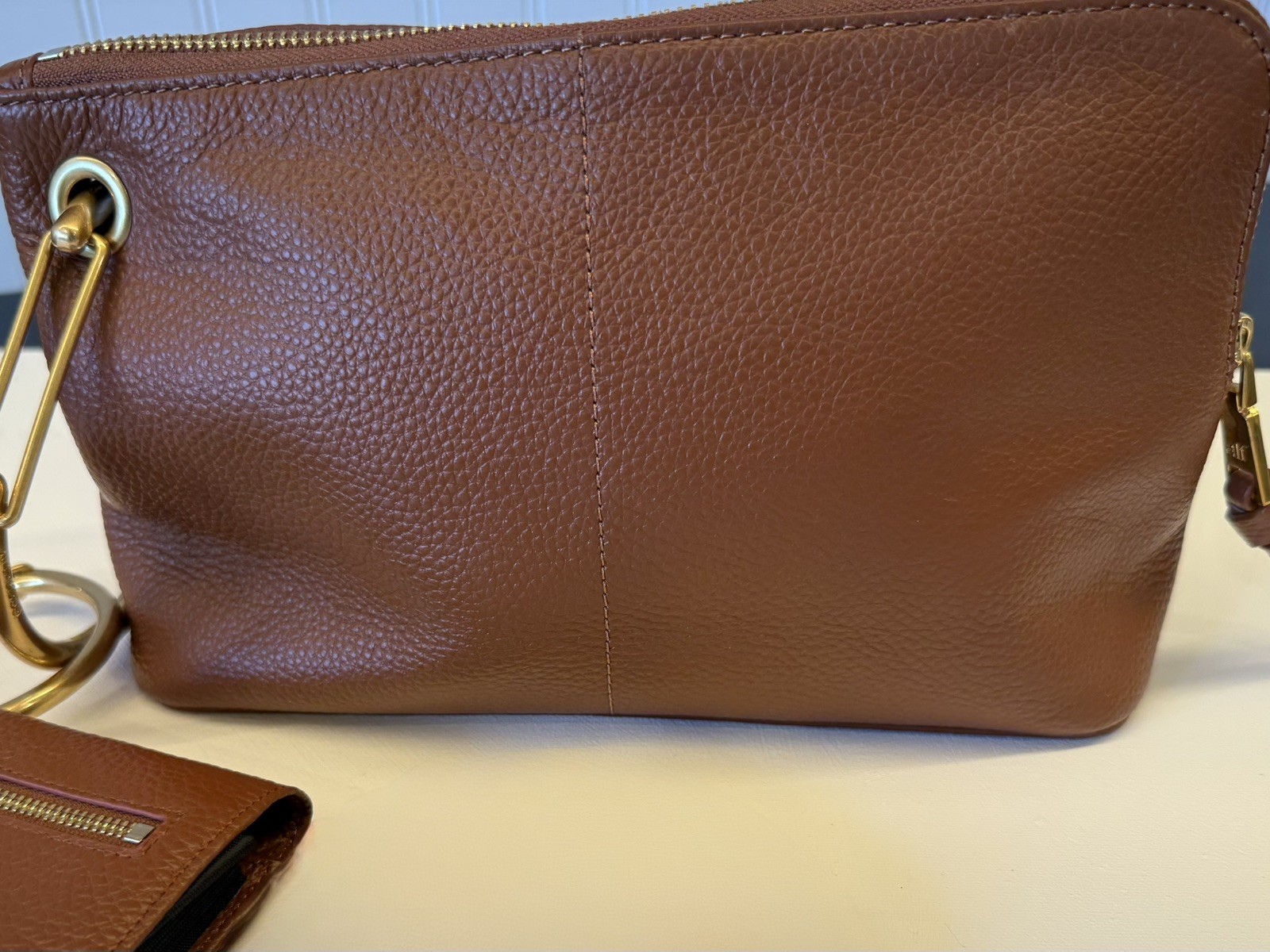 Alf the Label Carabiner Capsule Set Medium Pecan Leather Pouch + Elsie Wallet