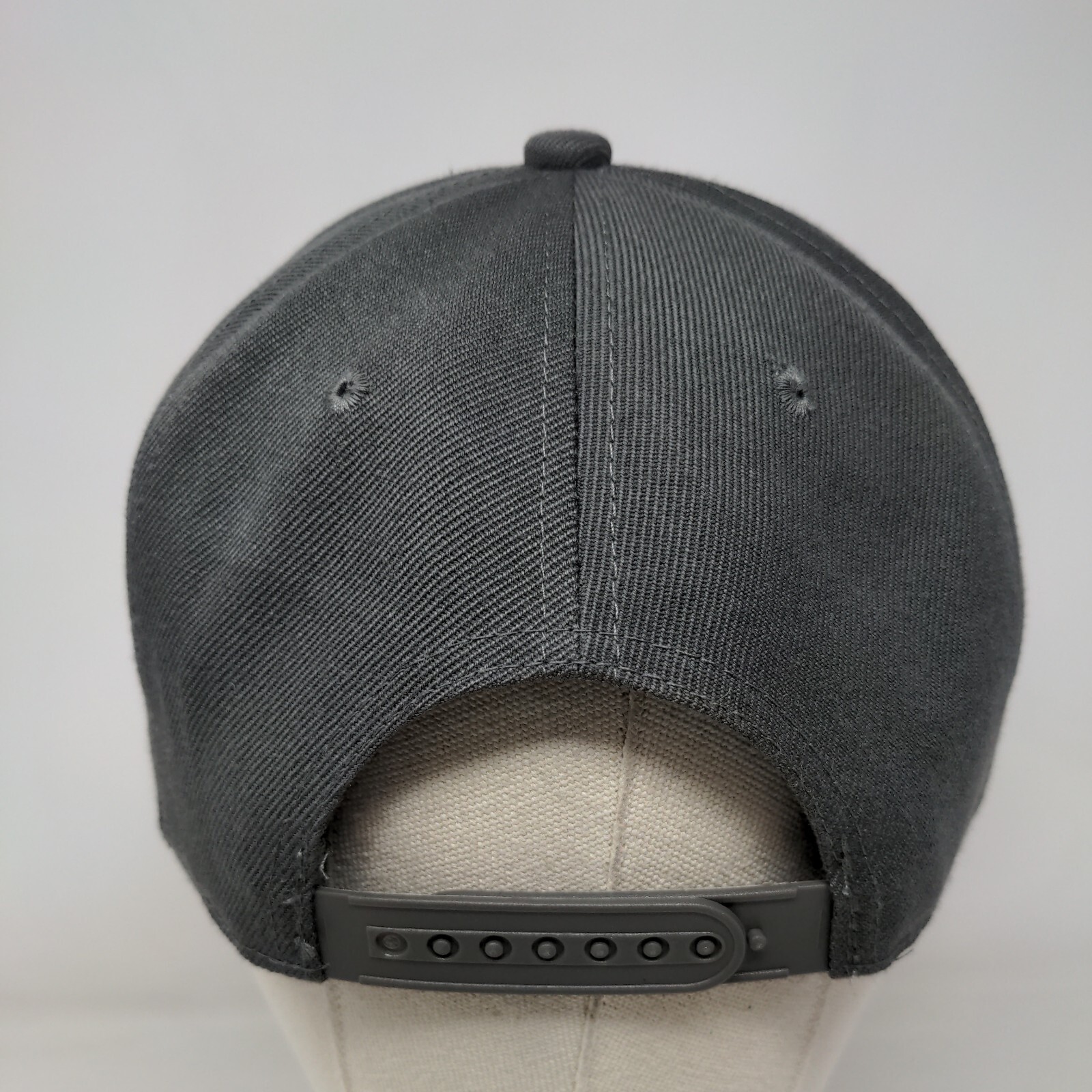 Gelante Snapback Hat Gray OSFA Adjustable Solid Vent Holes Blank