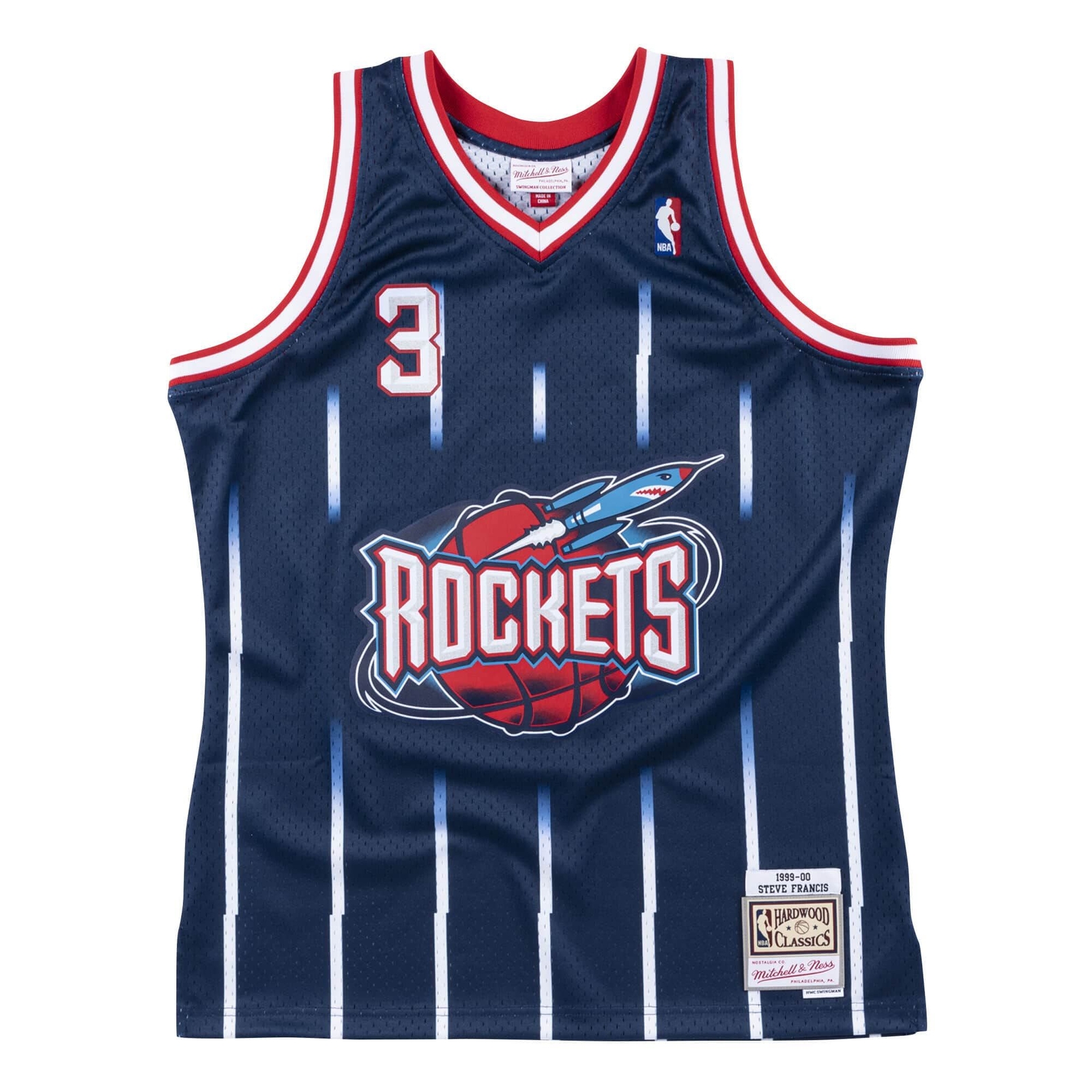 Mens Mitchell & Ness NBA SWINGMAN JERSEY – HOUSTON ROCKETS 1999 STEVE FRANCIS