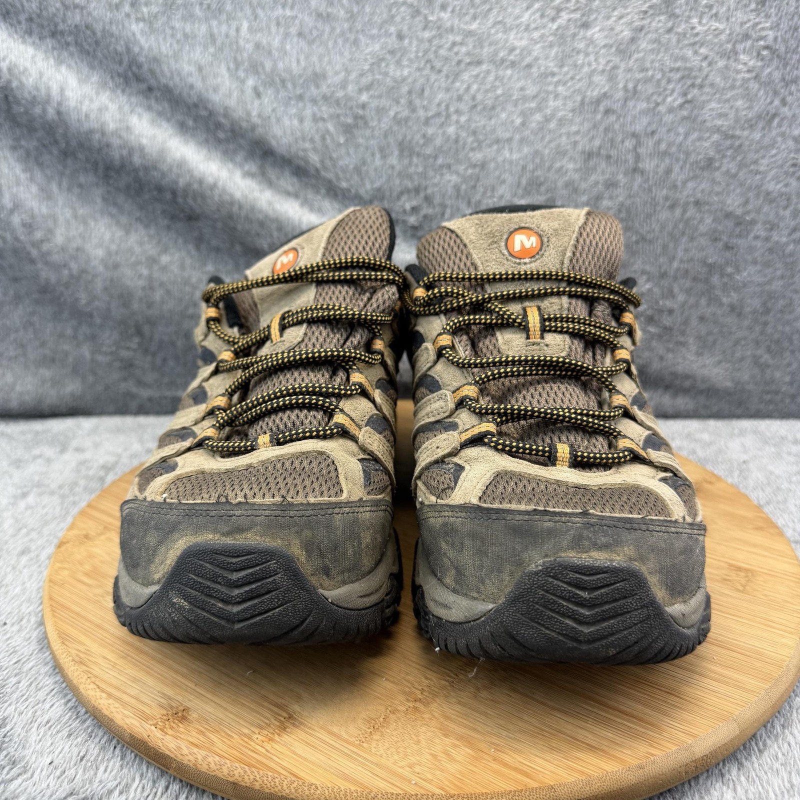 Merrell Shoes Mens Size 9 Brown Walnut Hiking Trail Vibram Sneakers J035893W