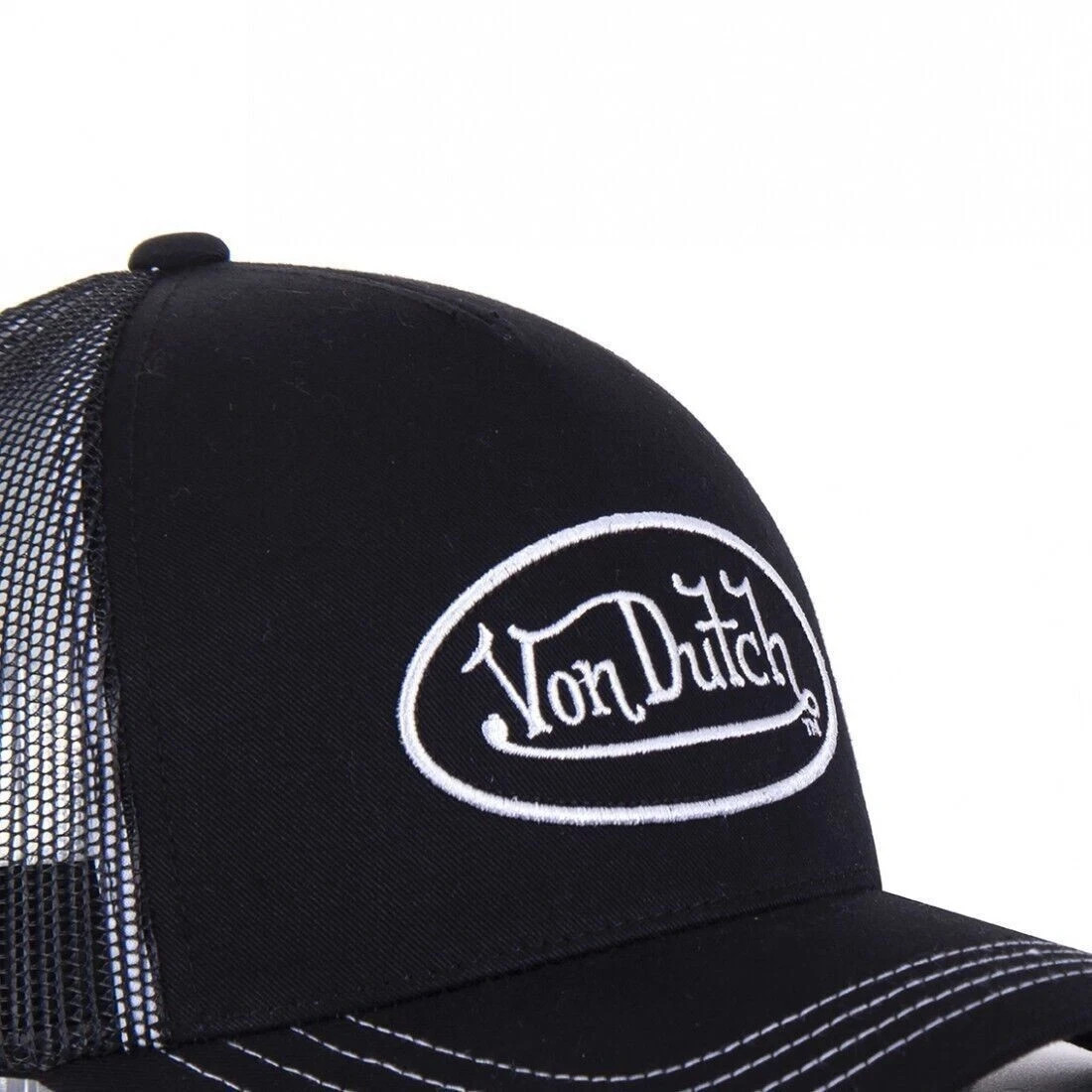 Men VD VON DUTCH Embroidery Adjustable Trucker Hat Breathable Mesh Snapback Cap
