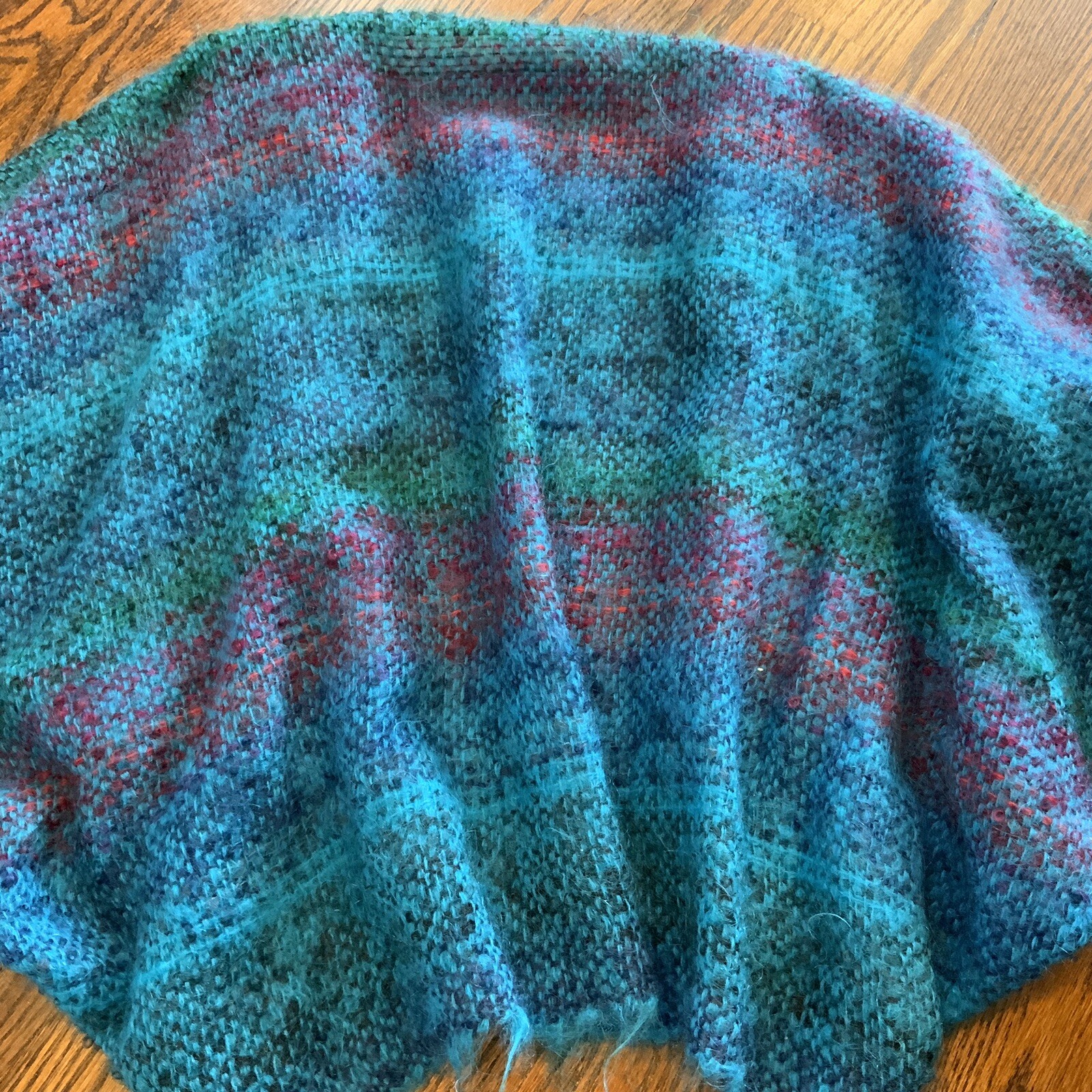 Warner Open Cardigan Art to Wear Wool Tweed Handmade Cape Shrug Sweater Jacket