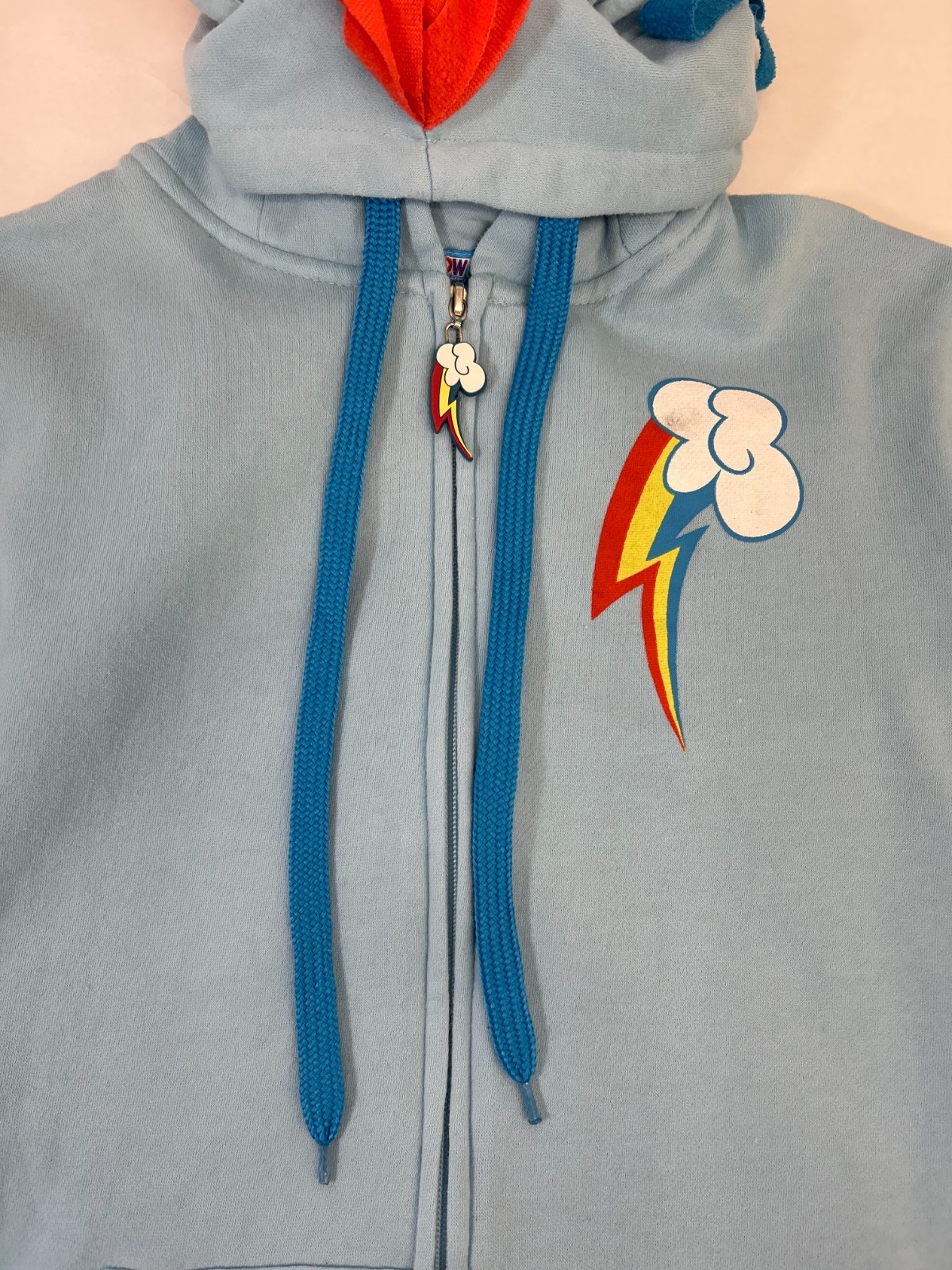 2012 WeLoveFine My Little Pony Rainbow Dash Hoodie MLP Size Small Unisex Brony
