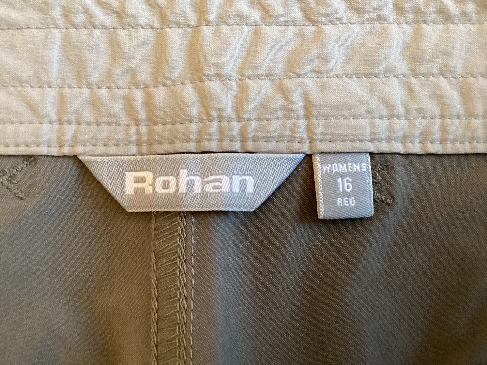 Ladies Rohan Crossover Light Green Walking Hiking Holiday Trousers, Size 16R