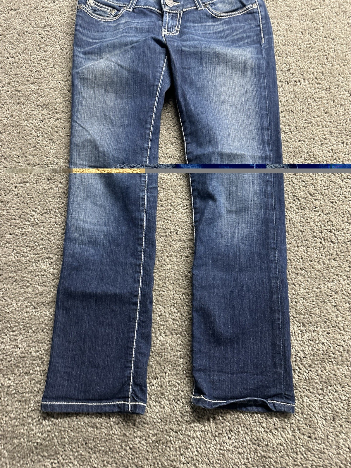 BUCKLE BKE Stella Womens Bootcut Stretch Blue Denim Jeans Size 29R (30×26.5)