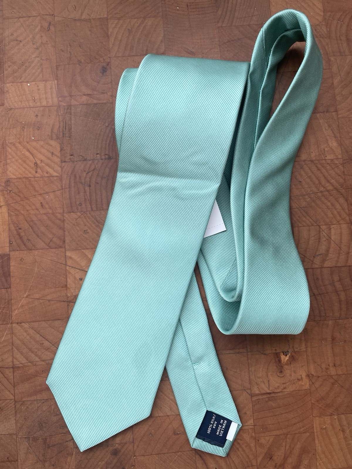 J. CREW FACTORY silk solid printed tie in Green Eoe NWT $79.50 CJ262