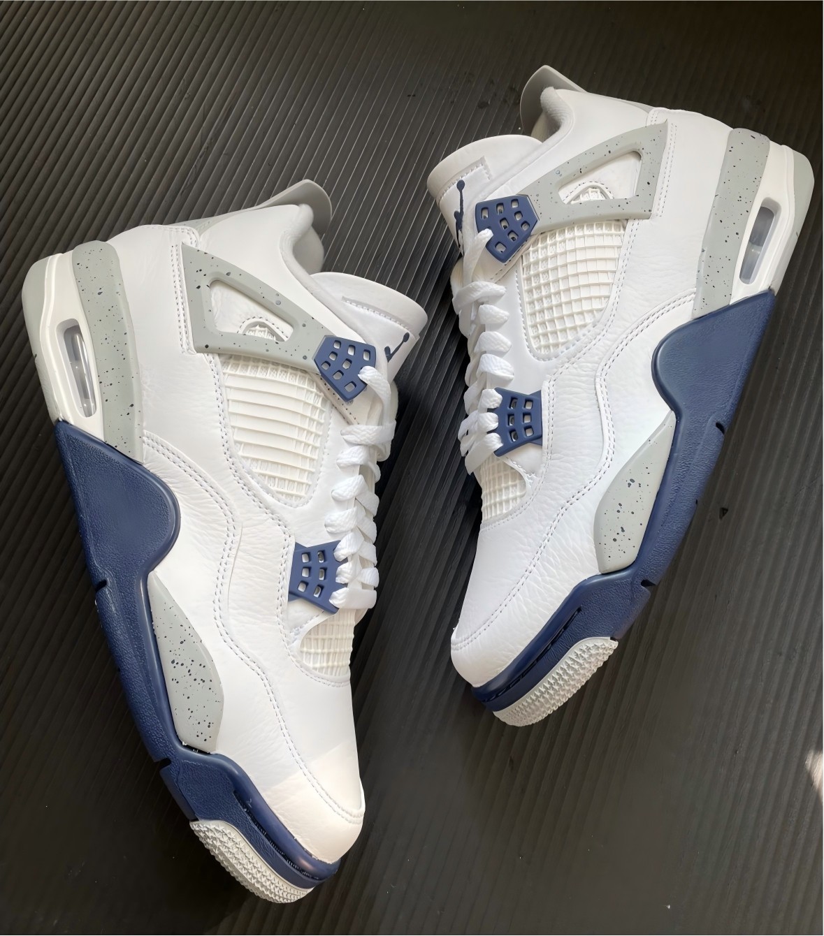 Jordan 4 Retro Midnight Navy Men s Mid Top Basketball Shoes US Size 7-12