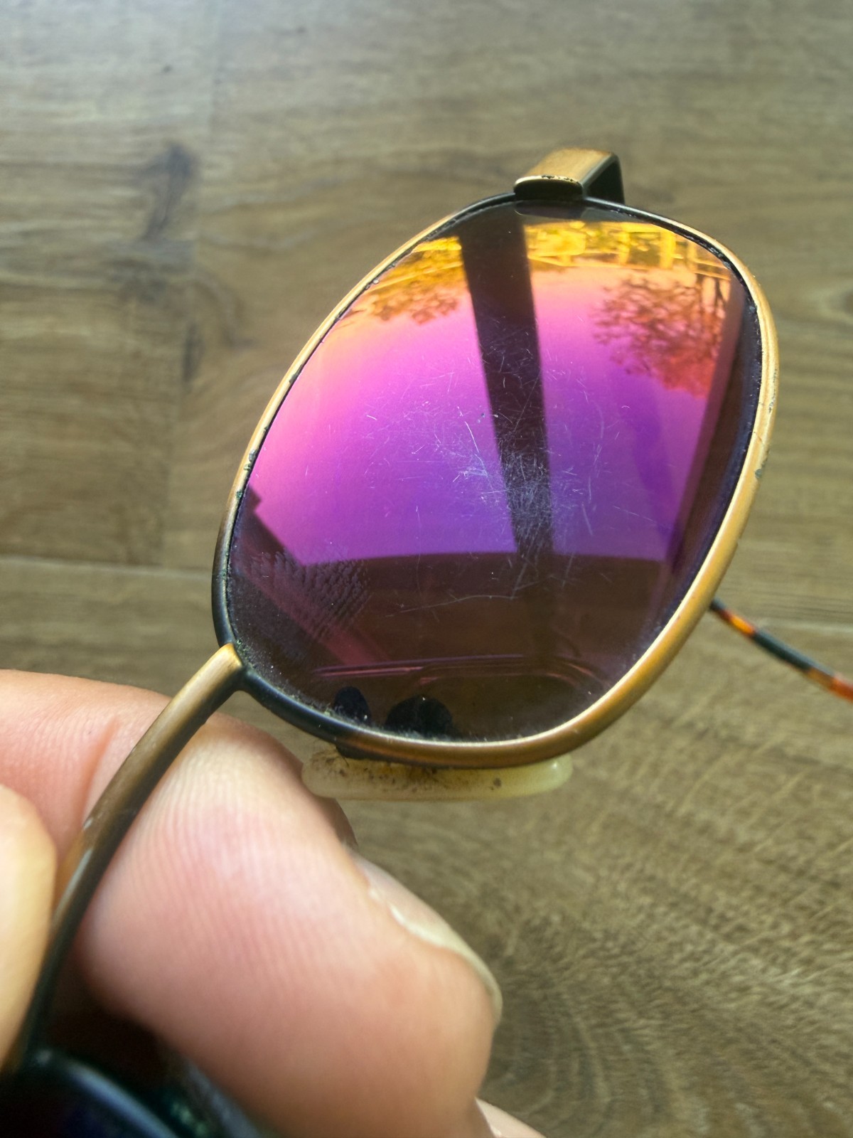 Vintage REVO Model 1112 Sunglasses Scratches on Frame and Lenses