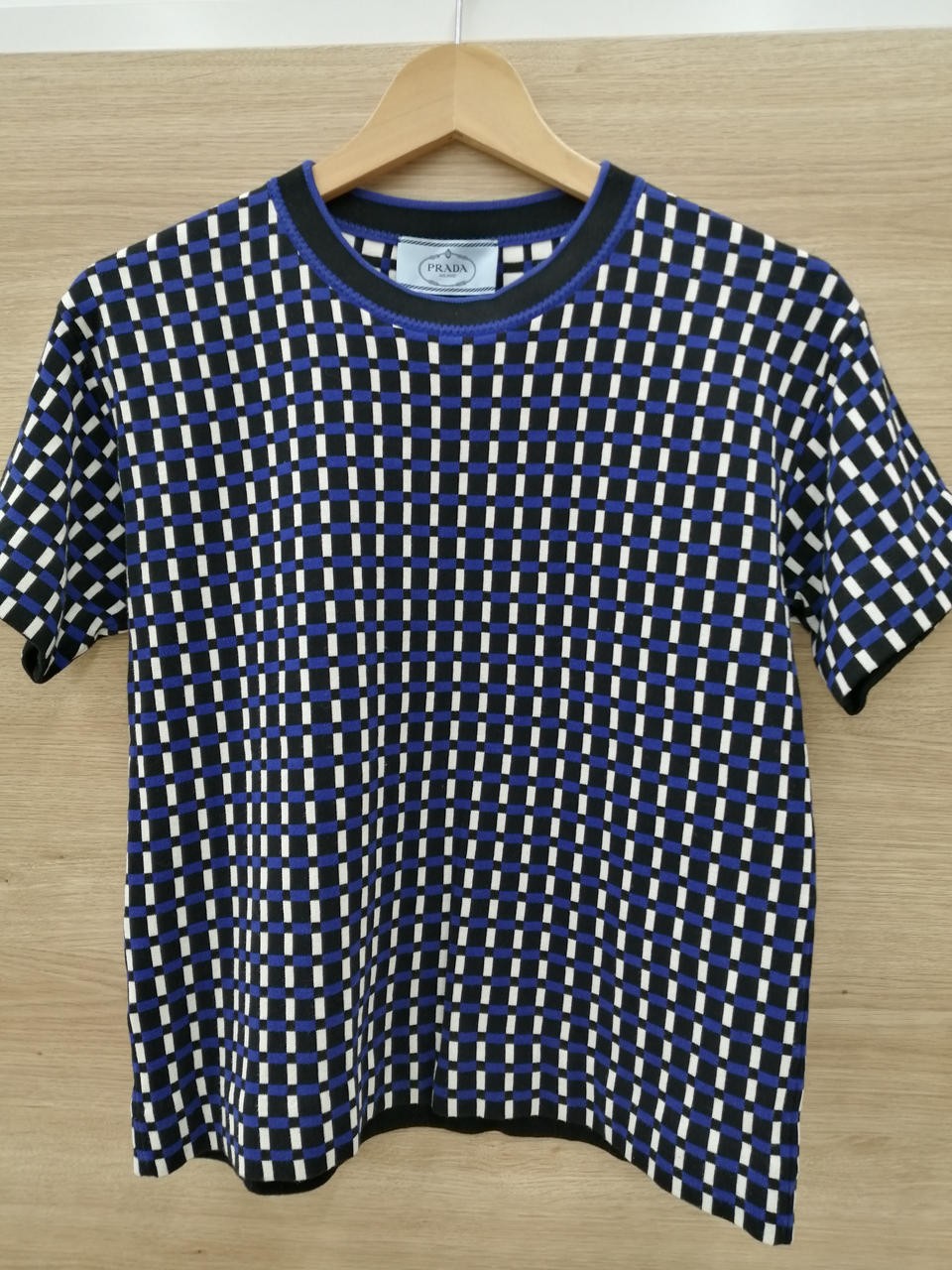 Prada Italy Cotton Women’s Top Size 38, Elegant, All-Season, 20in