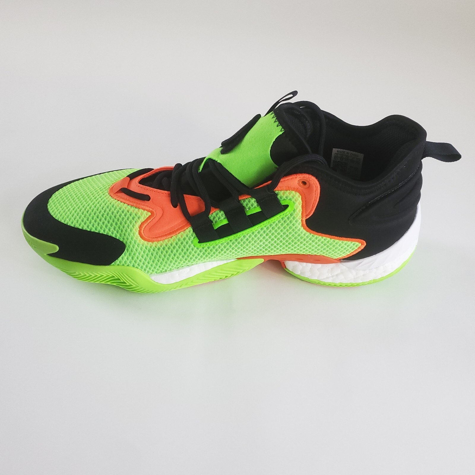 Adidas BYW Select Solar Green Orange Basketball Shoe IG4948 US Mens Size 12.5