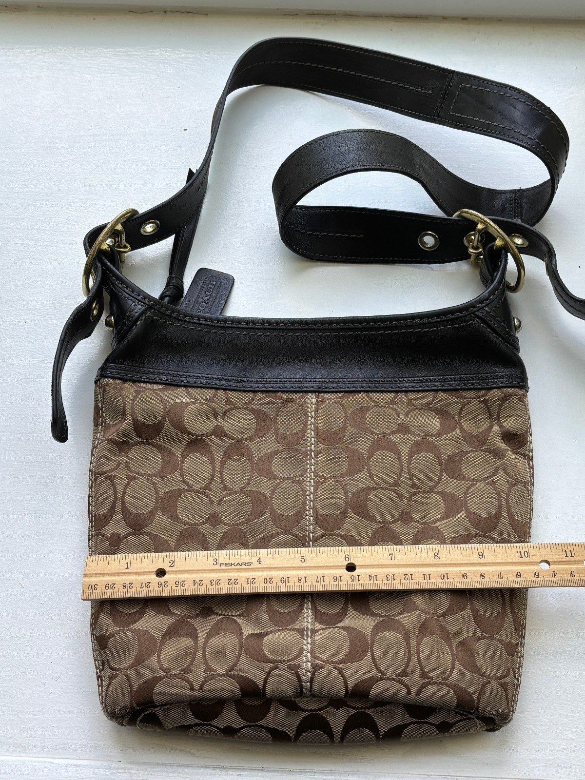 Vintage Coach signature duffle bleecker hobo bag #11437