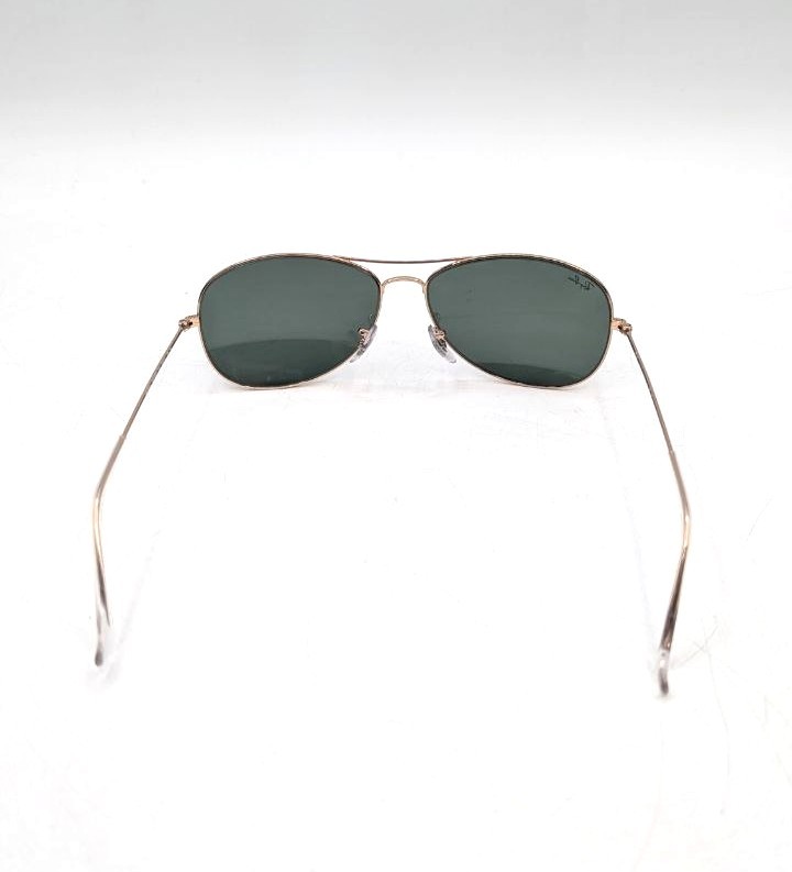 Ray-Ban Mens RB3362 Cockpit Aviator Sunglasses, Gunmetal/G-15 Green, 59 mm