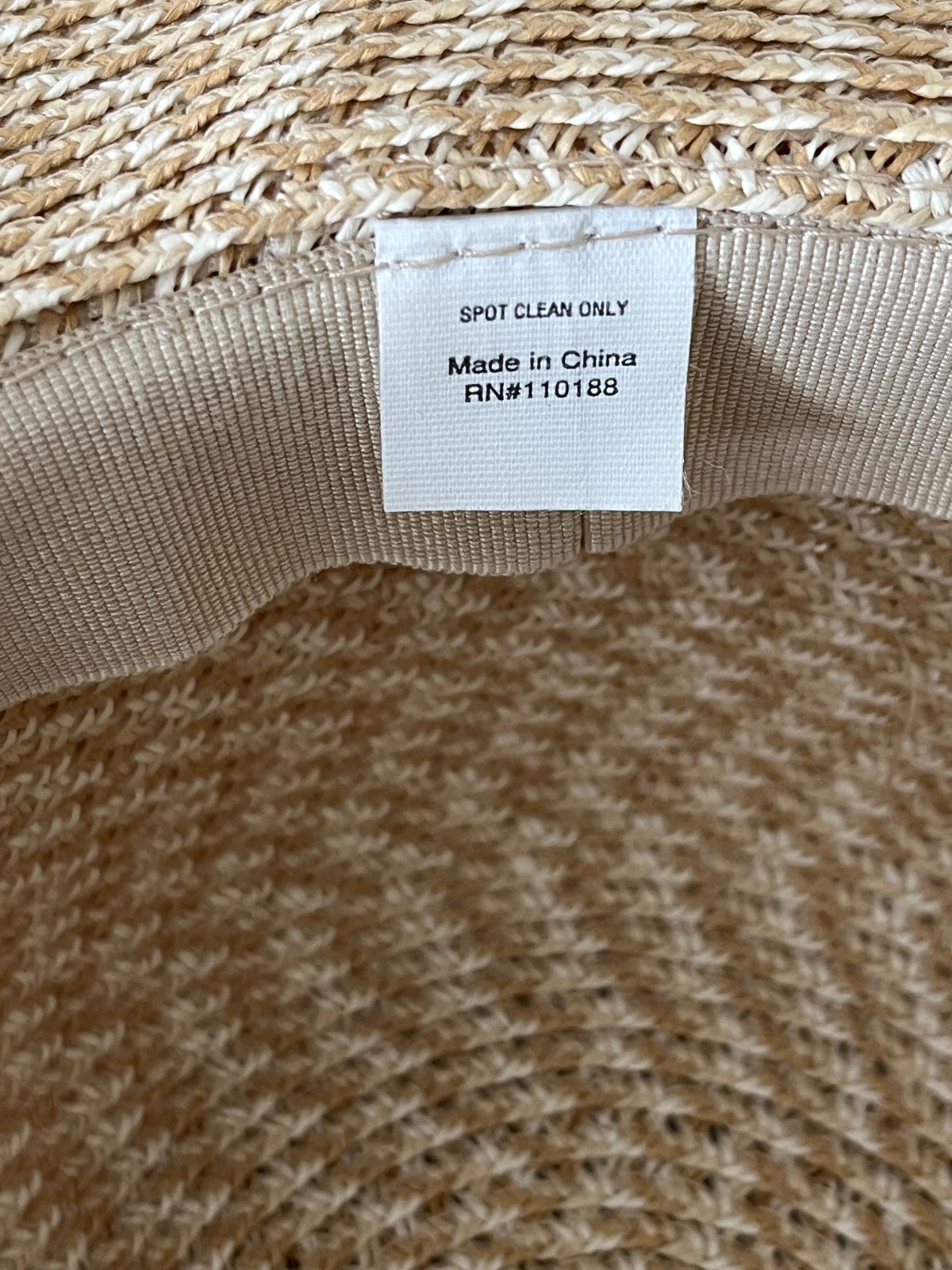 NINE WEST WOMEN’S WIDE BRIM FLOPPY STYLE SUN HAT APPROX. 21-22 IN SIZE M