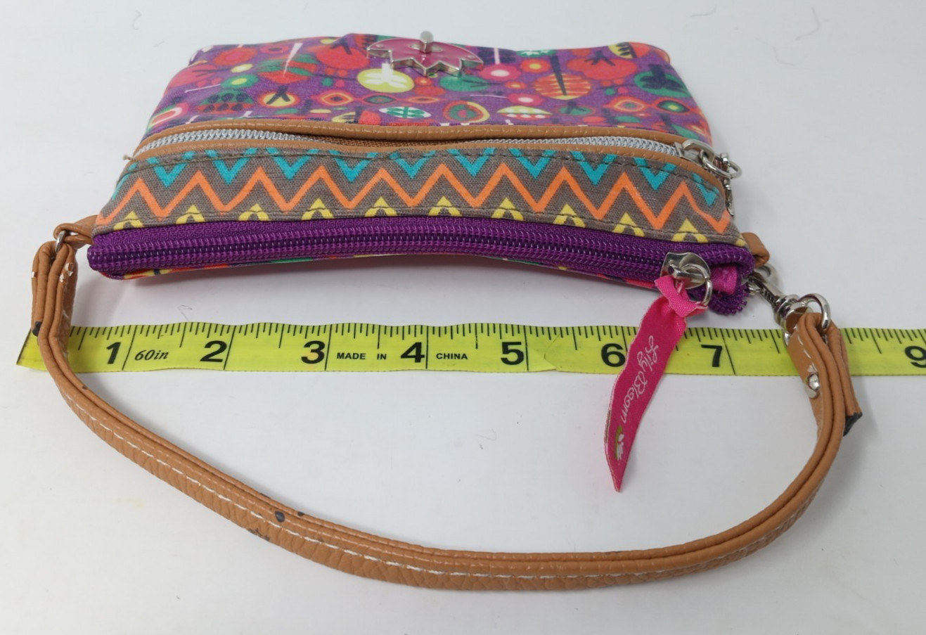 Lily Bloom Floral Wristlet Colorful Eco Friendly